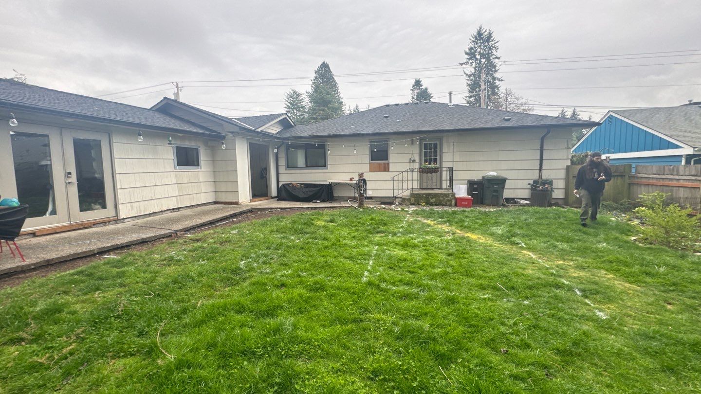 John | Concrete Backyard Walkway by Jireh Asphalt & Concrete Inc 