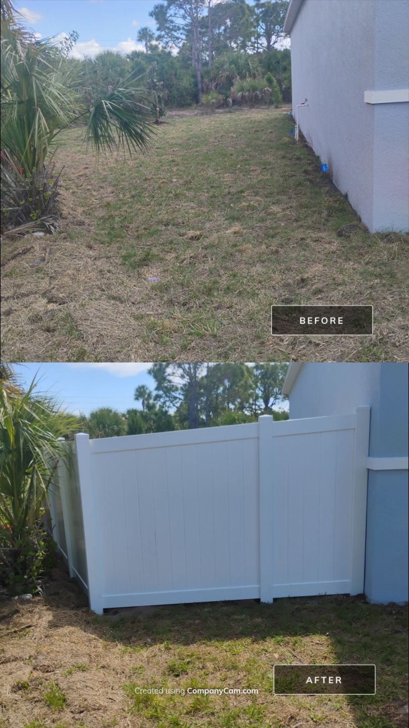 Vinyl Install in North Port by True Fence LLC