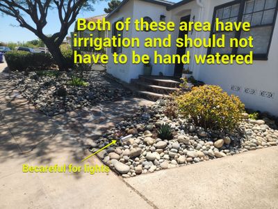 Xeriscape Transformation with River Rock and Irrigation in San Diego