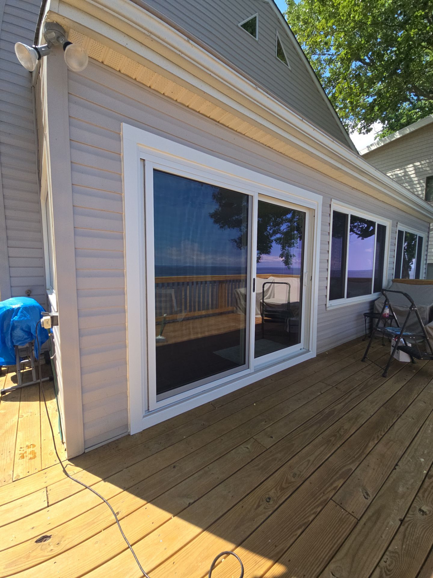 Sliding door with extra waterproofing by Window Depot of Annapolis