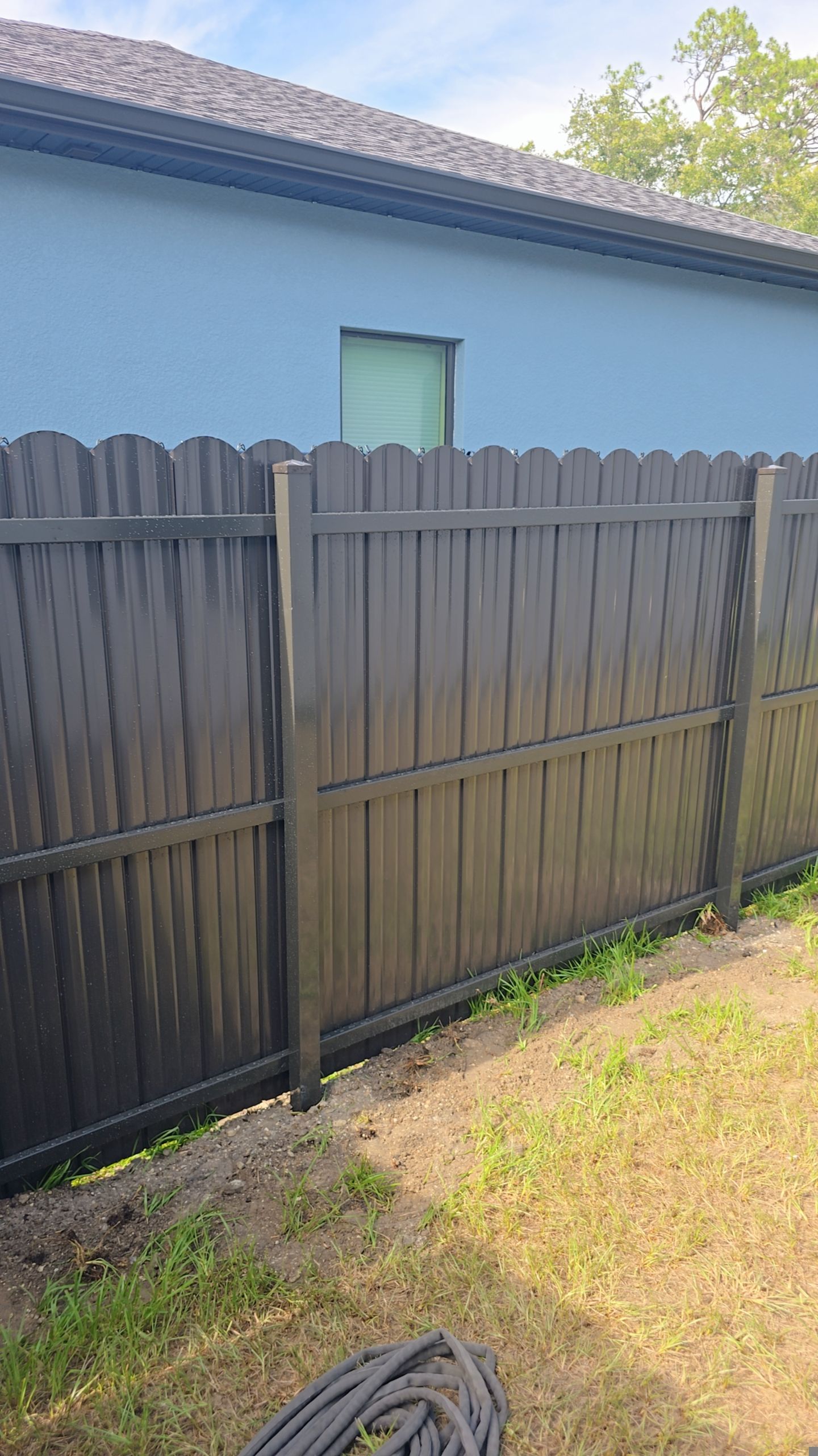 Black Durafence - Privacy Metal Fence Installation in Port Charlotte by True Fence LLC