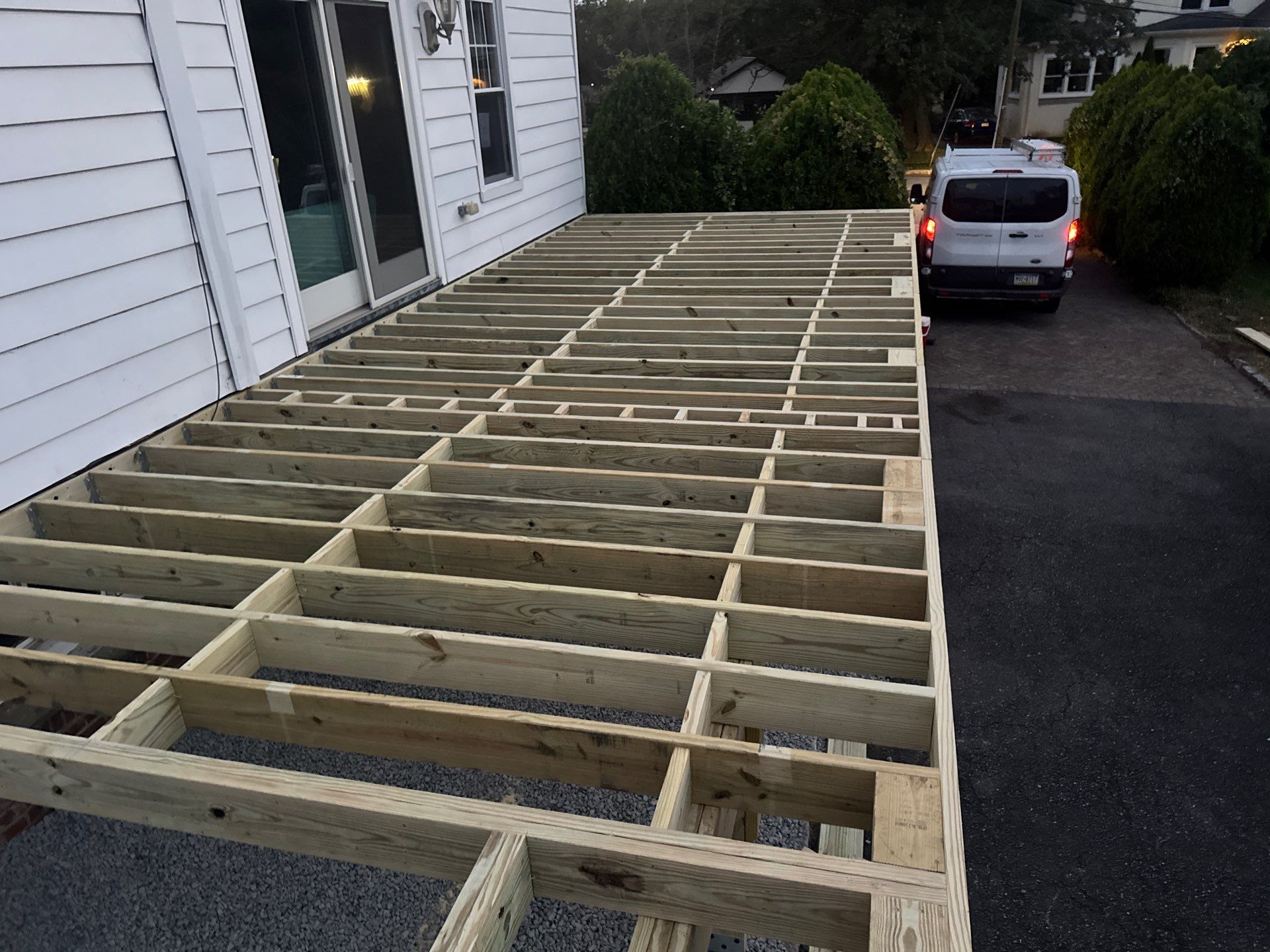 new deck with cable rails in Montclair NJ by deck guardian