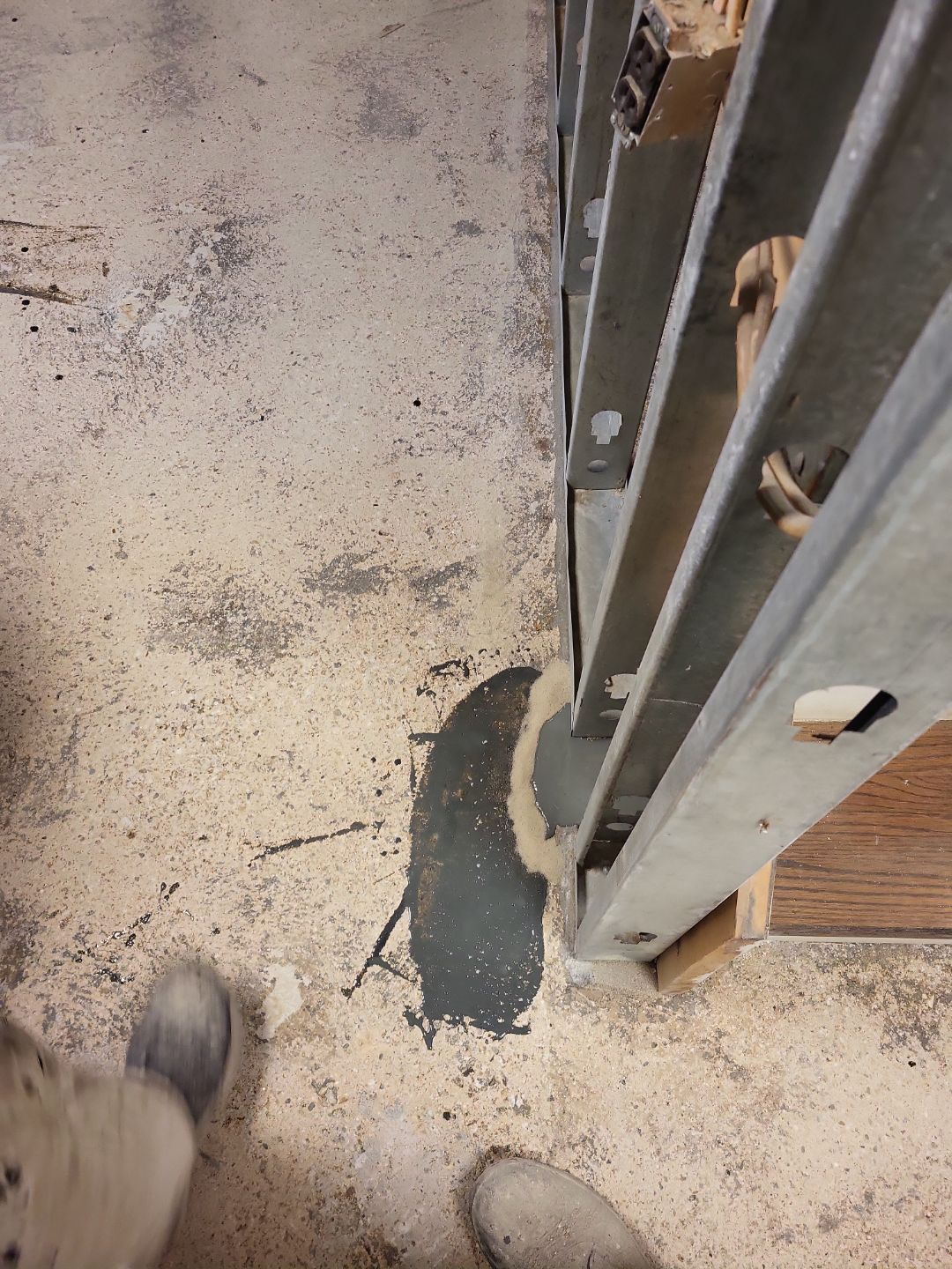 Basement Concrete Floor Coating with Penntek Flake System by Spectrum Painting, LLC