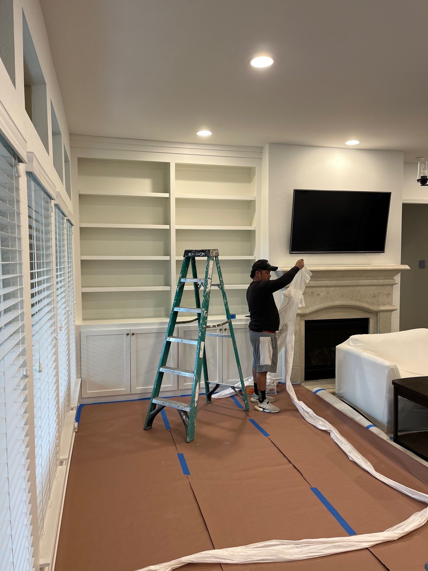 Kitchen Remodel using Water mitigation equipment by L&T General Contractors and Restoration INC