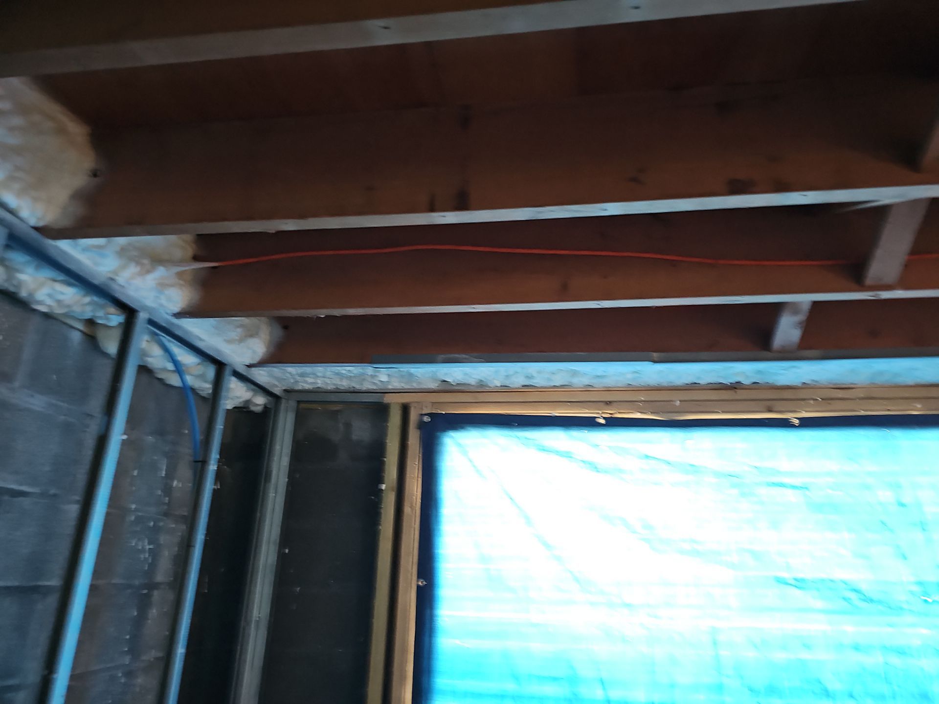Basement Exterior Walls using Closed Cell Spray Foam by NYS Foam & Energy