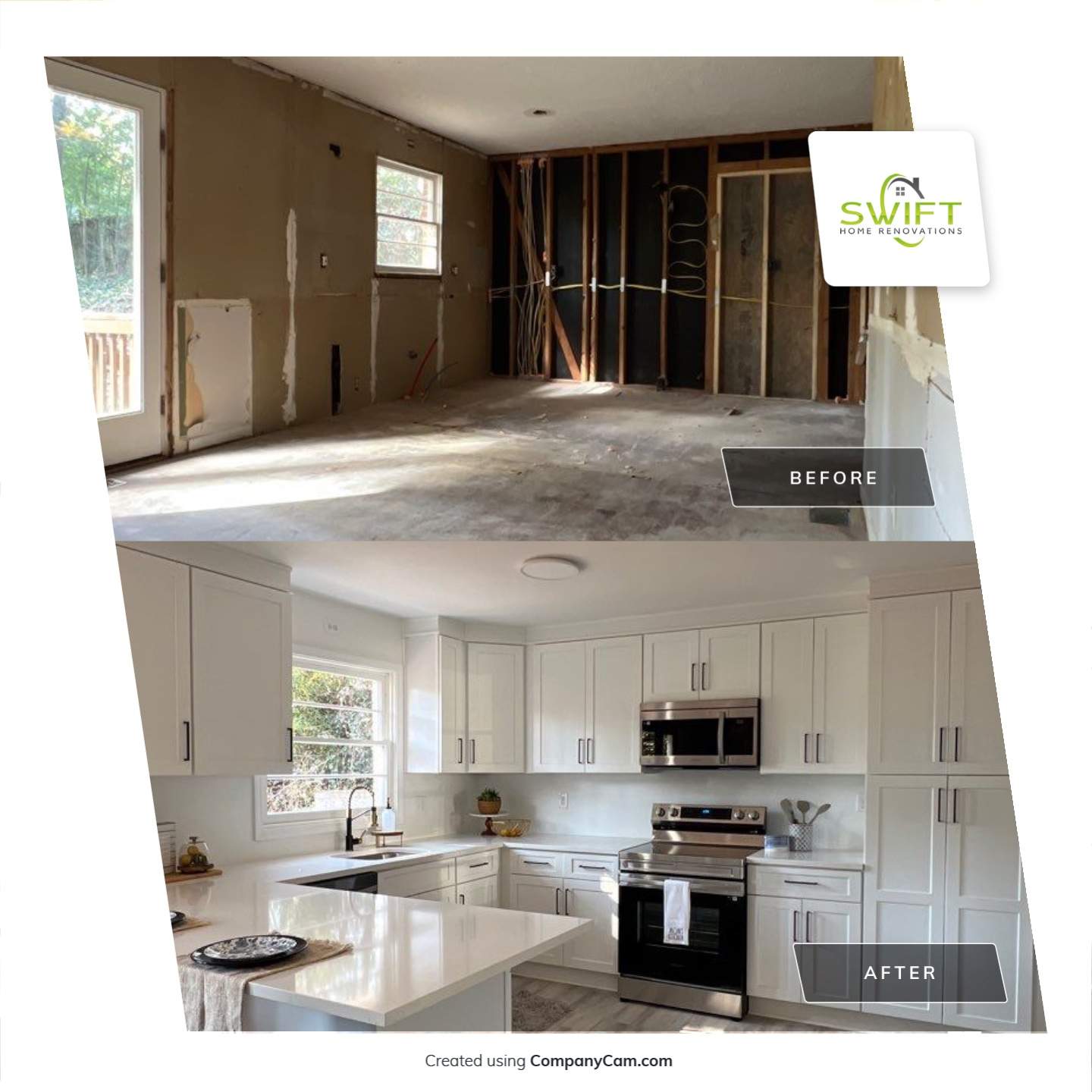 Modern Interior and Exterior Home Remodel in Smyrna by Swift Home Renovations