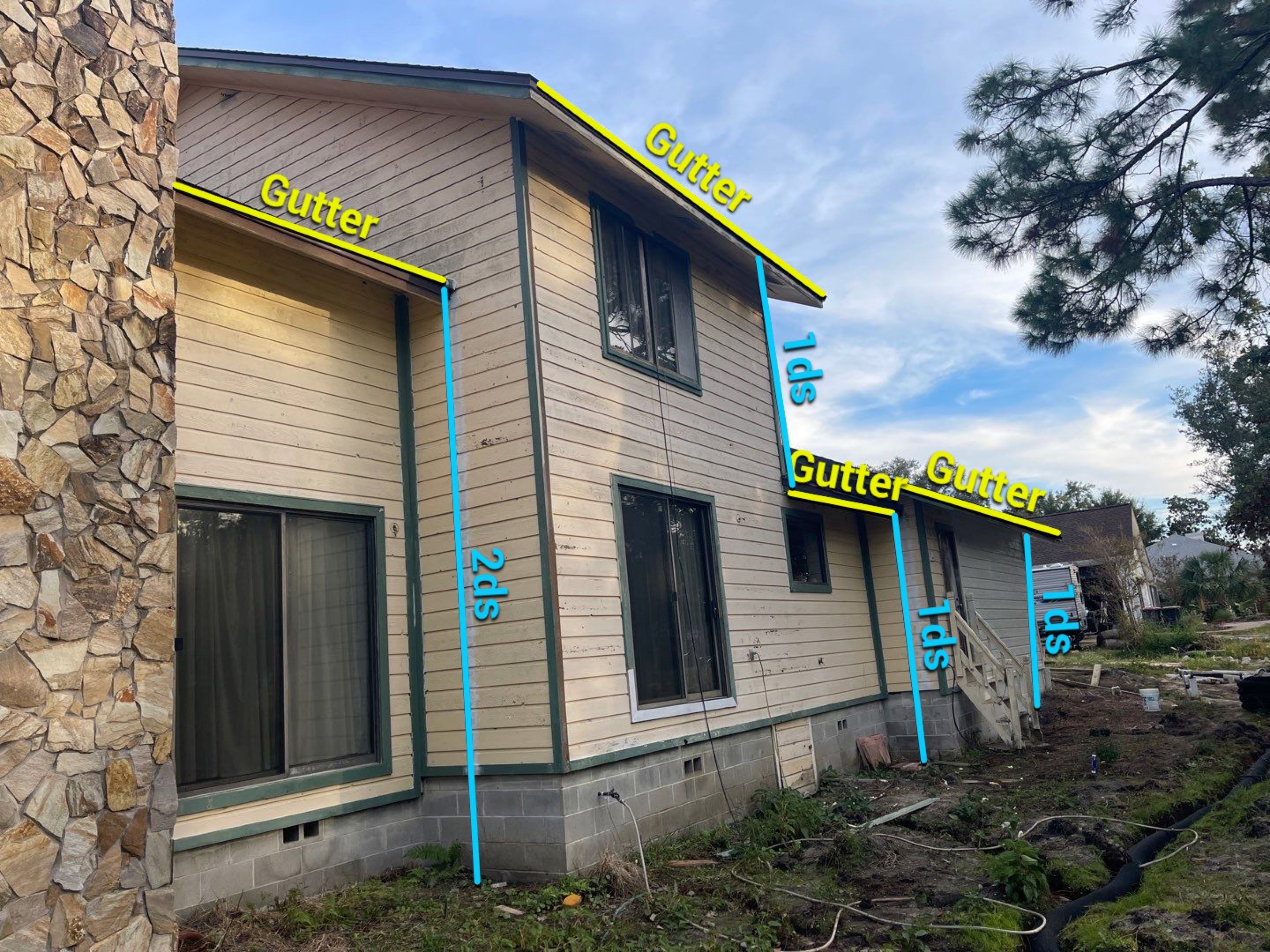 Heavy-Duty Commercial Downspouts in Panama City Beach FL by Gutter Professors