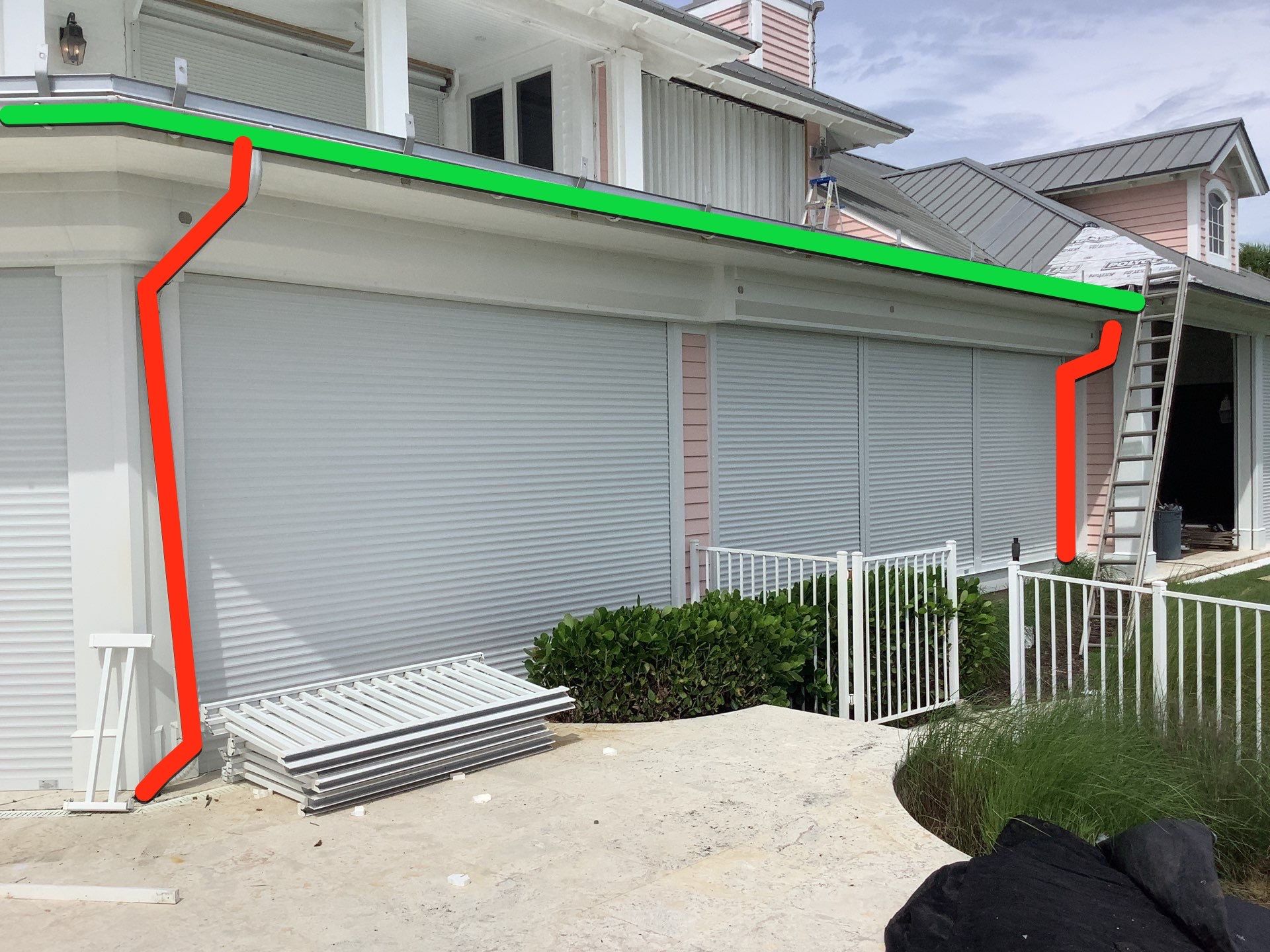 Half-Round Seamless Gutters in Boca Grande FL by Gutter Professors