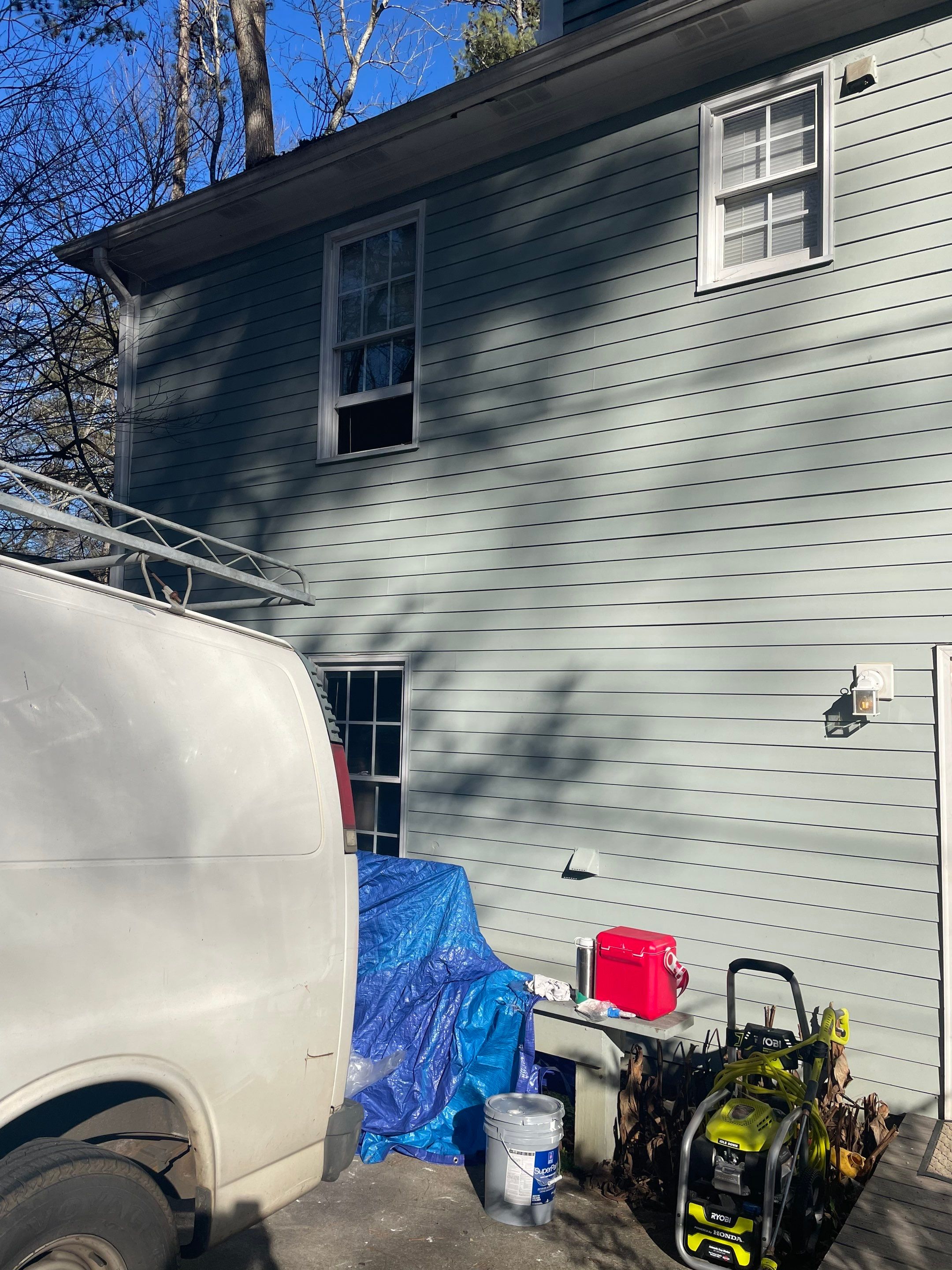 Water Damage Repair due to roof leak by Baxter Professional LLC