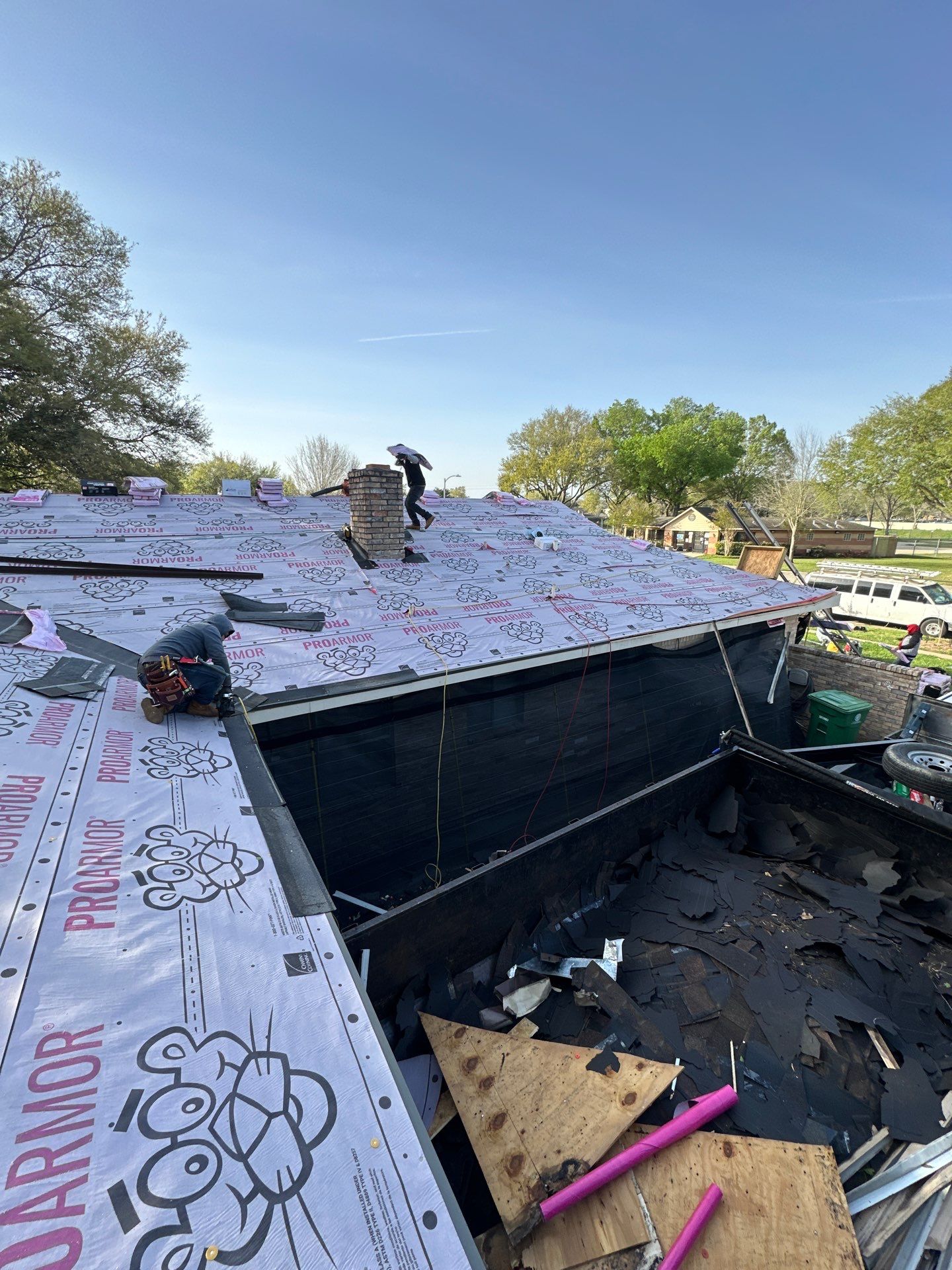 Project in Houston by Motion Roofing