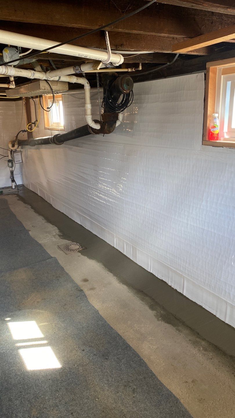 Interior Basement Waterproofing System by Toledo Basement Repair 