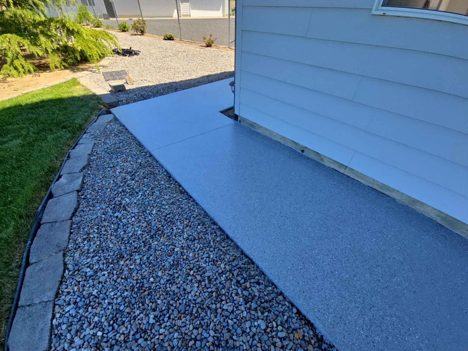 Patio Transformation using Battleship Hybrid by Croc Coatings, LLC