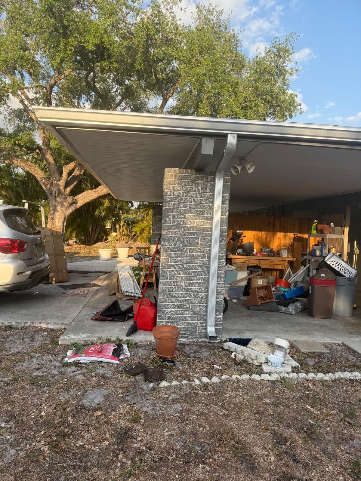 Seamless Galvalume Gutters Installation using Galvanized Gutters in Fort Myers FL by Gutter Professors