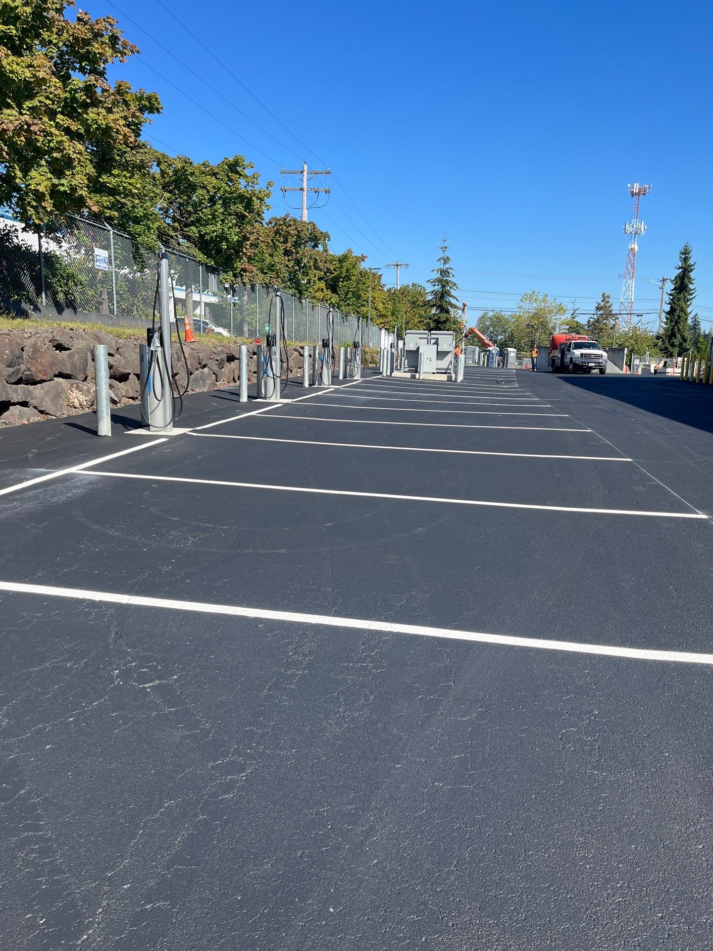 USPS Asphalt Patch Repair, Indoor Parking Lot Sandblast, Outdoor Parking Lot Sealcoating & Indoor/Outdoor Parking Lot Striping  by Jireh Asphalt & Concrete Inc 