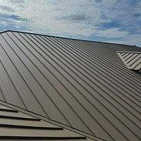 24ga 1.5" Mechanical Seam Sierra Tan by Total Roofing System The Metal Roof Experts