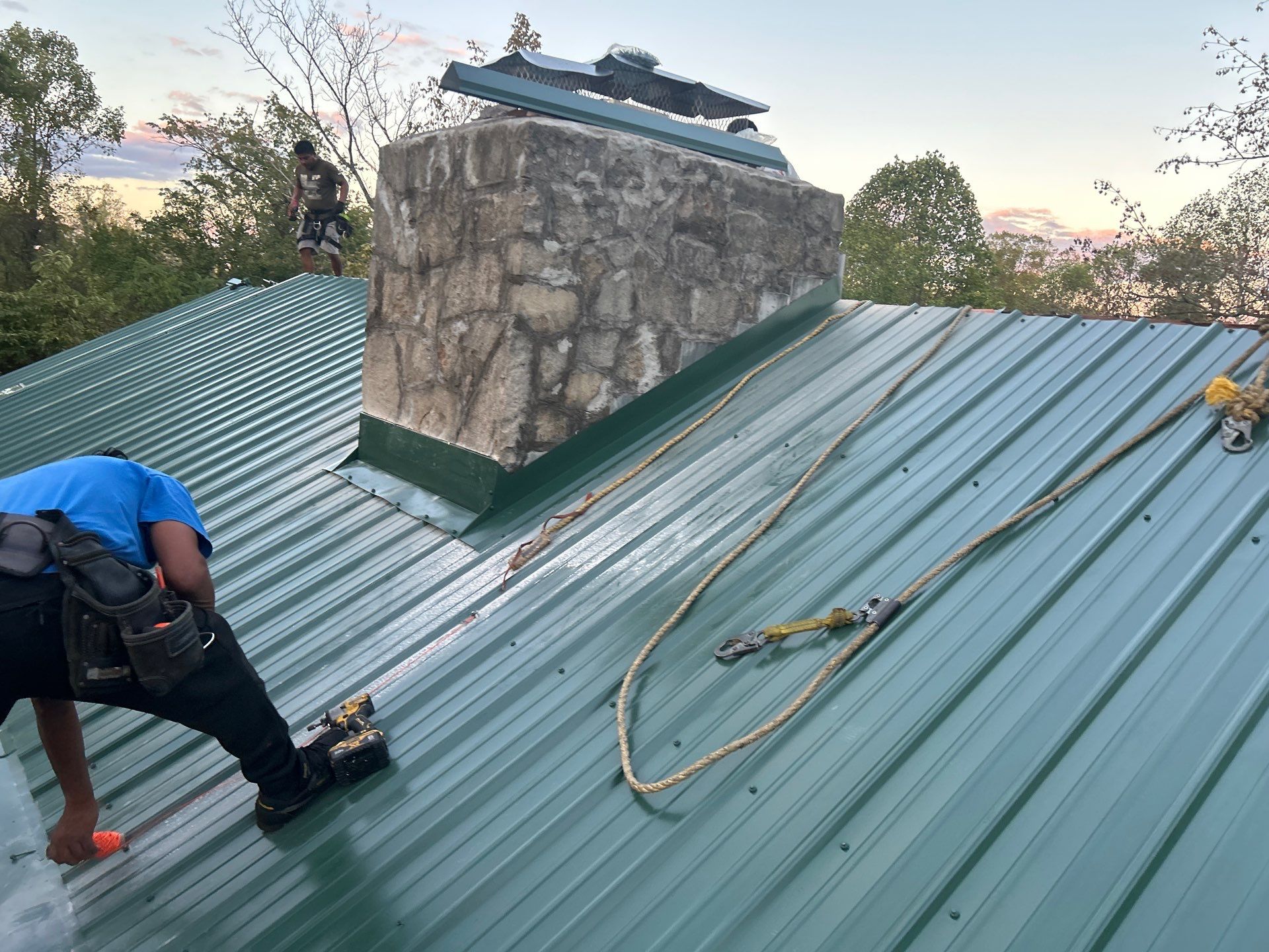 Residential Roofing Installation using Metal by Rainstoppers Roofing