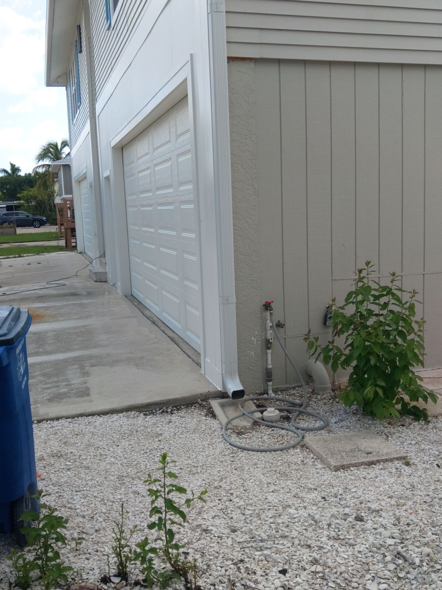 Complete Gutter System with Downspouts & Guards in Fort Myers Beach FL by Gutter Professors