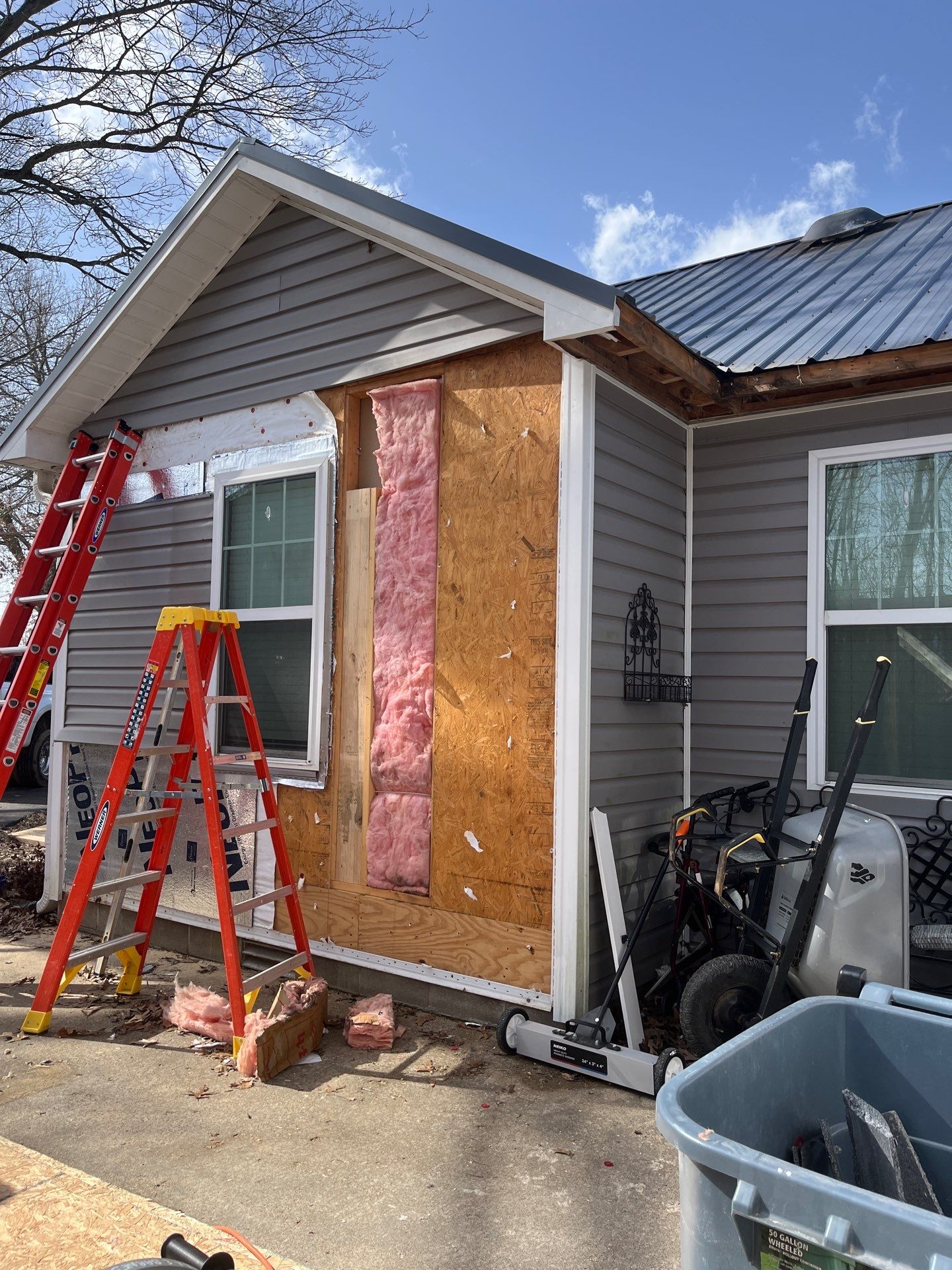Garage Remodel And added Porch by Skilled Construction LLC