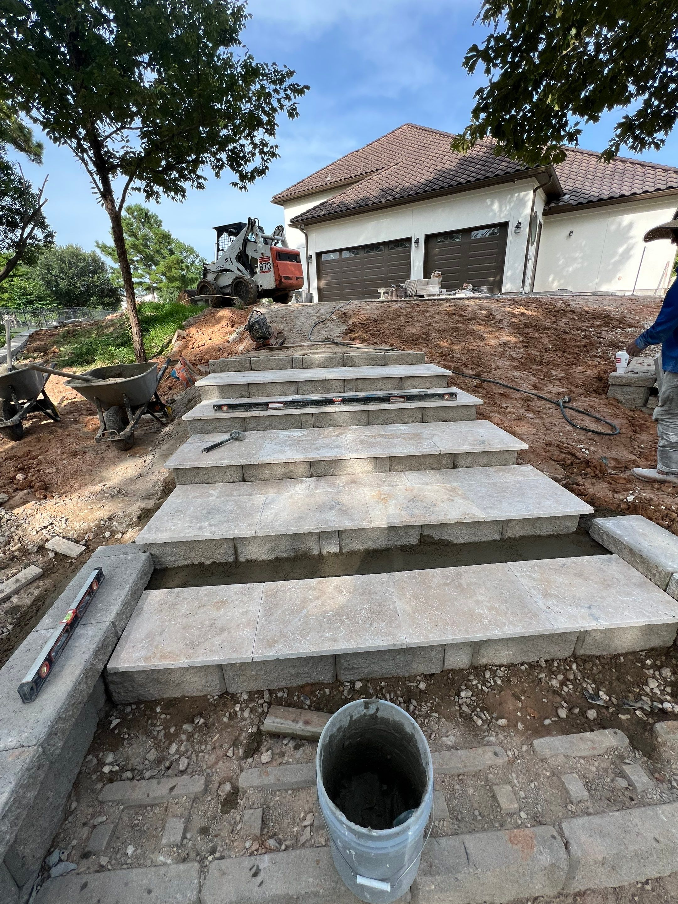 🏡 Duane’s Complete Retainer Wall & Hardscape Walkway by Texas Urban Elements