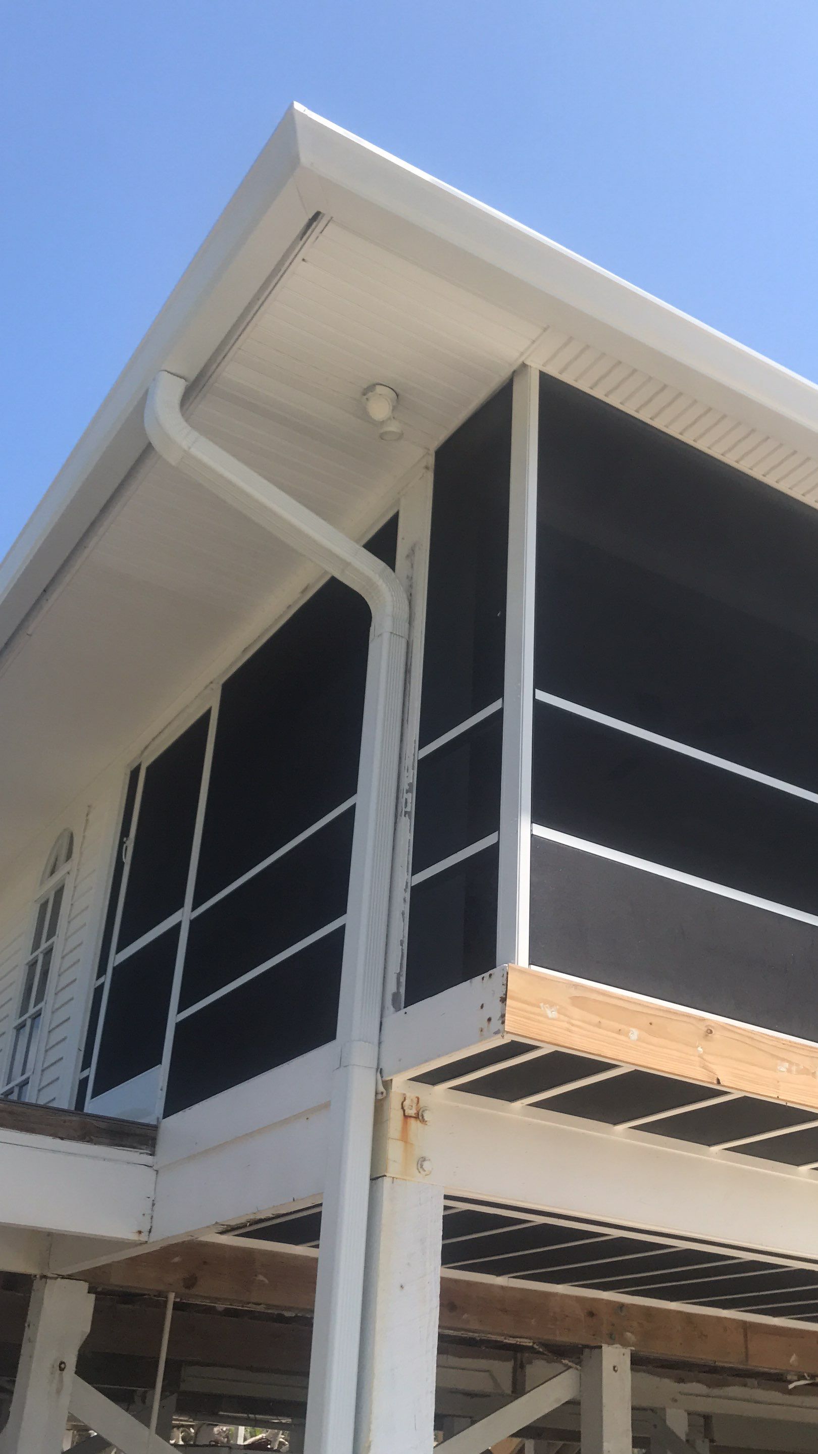 Downspout Installation using Downspout Extension in Sanibel FL by Gutter Professors