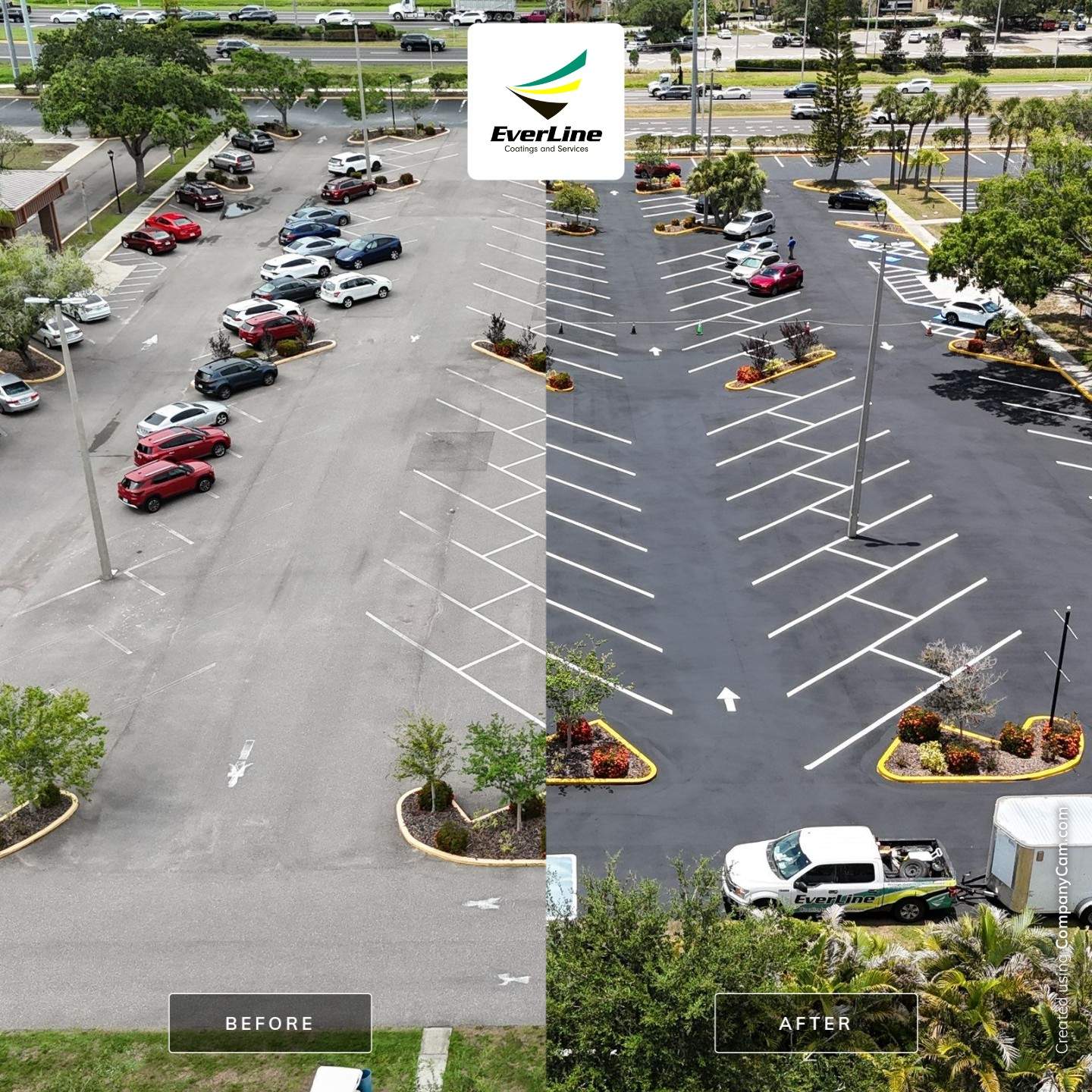 Comprehensive Asphalt Repair and Sealcoating for Sun City Center Church by Everline Coatings & Services - Southwest FL