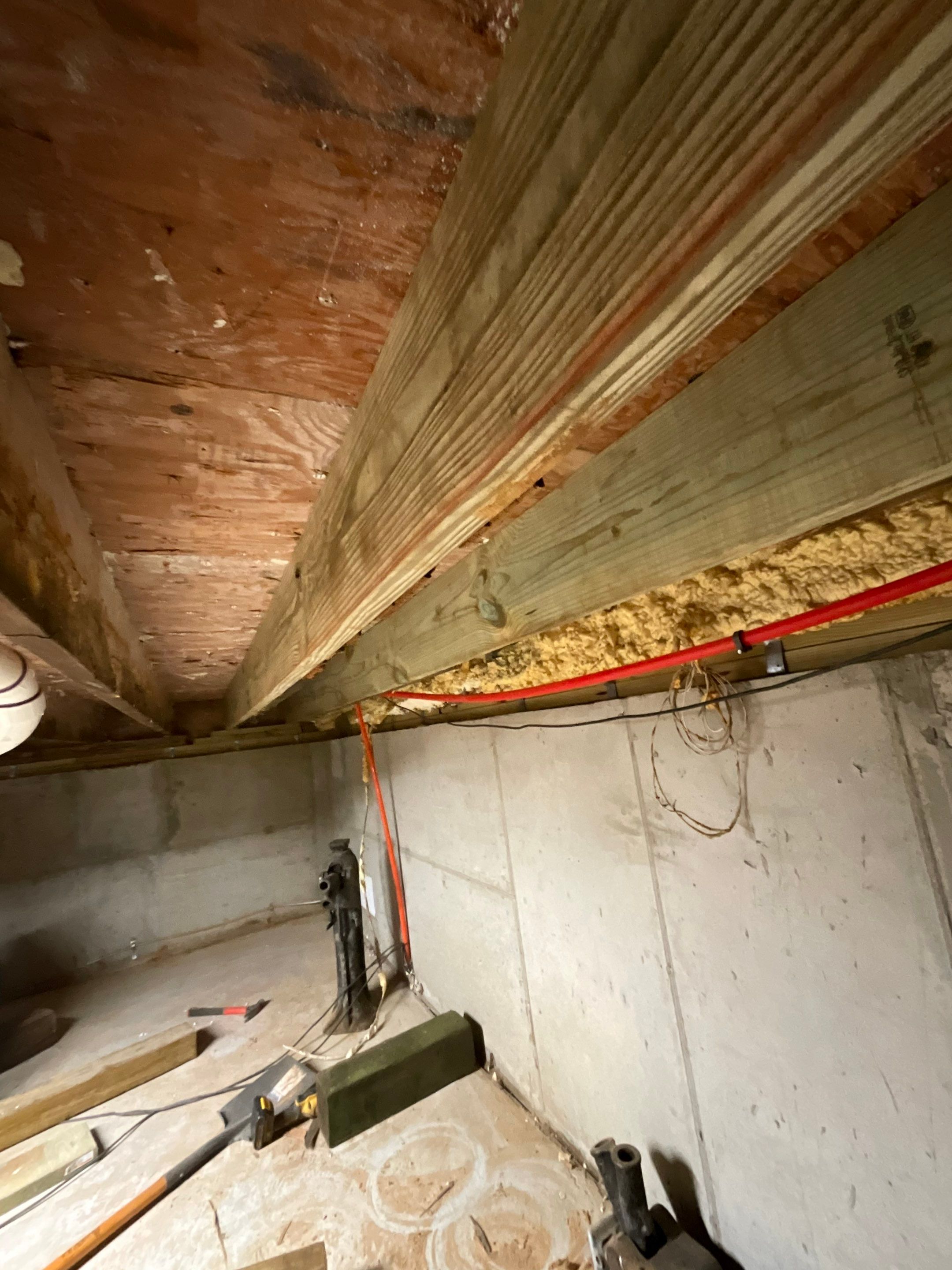 Structural Repair and Sistering of Floor Joists by A.M. Shield Waterproofing, Corp.