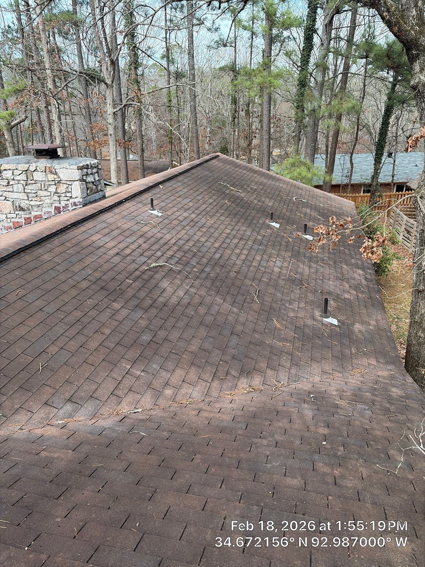 GAF Timberline HDZ Shingle Roof Replacement in Hot Springs Village by Temple Roofing and Exteriors