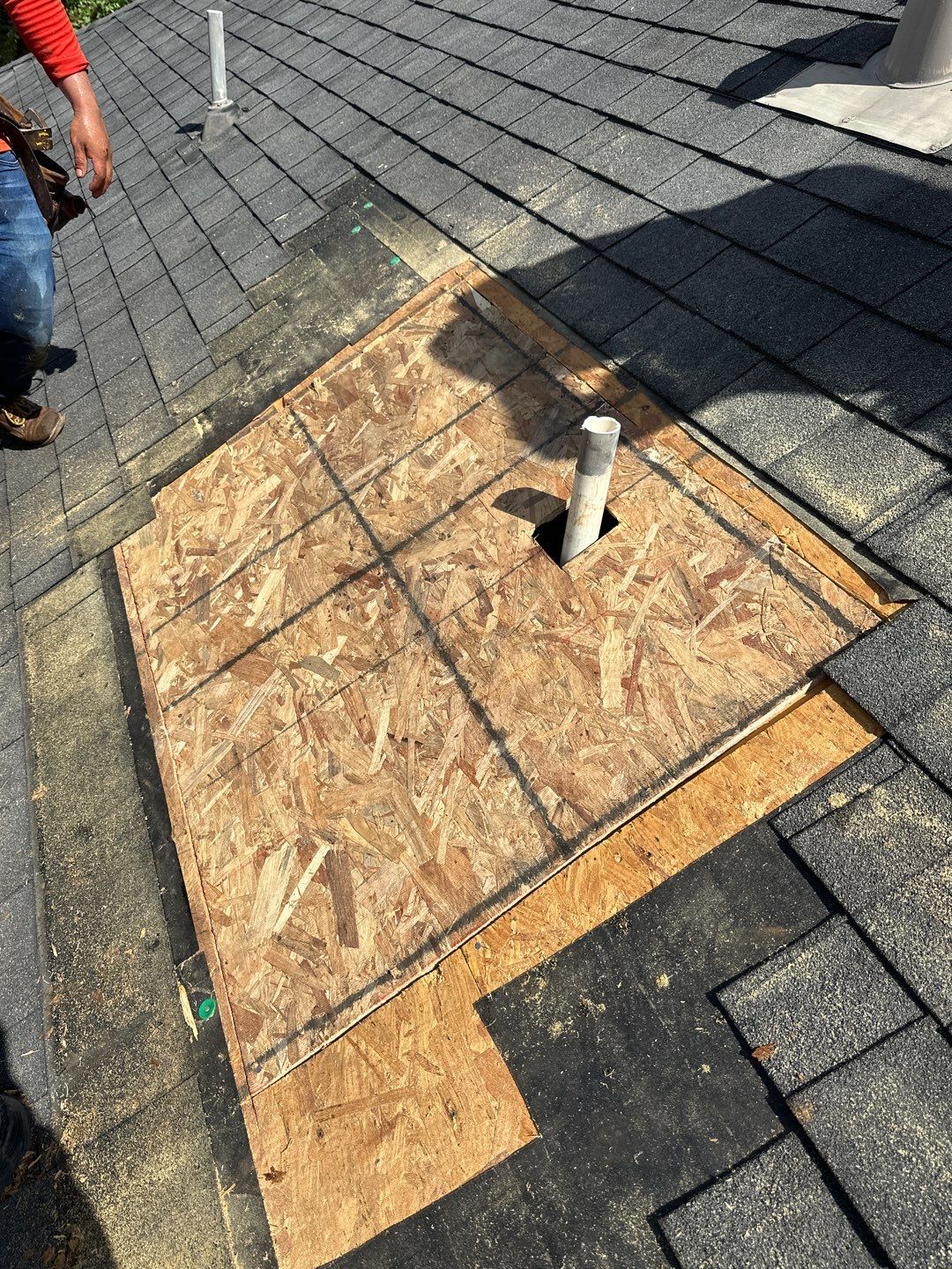 Hail Damage using Owen's Corning Duration (Lifetime) Shingles by Roof Repair Company