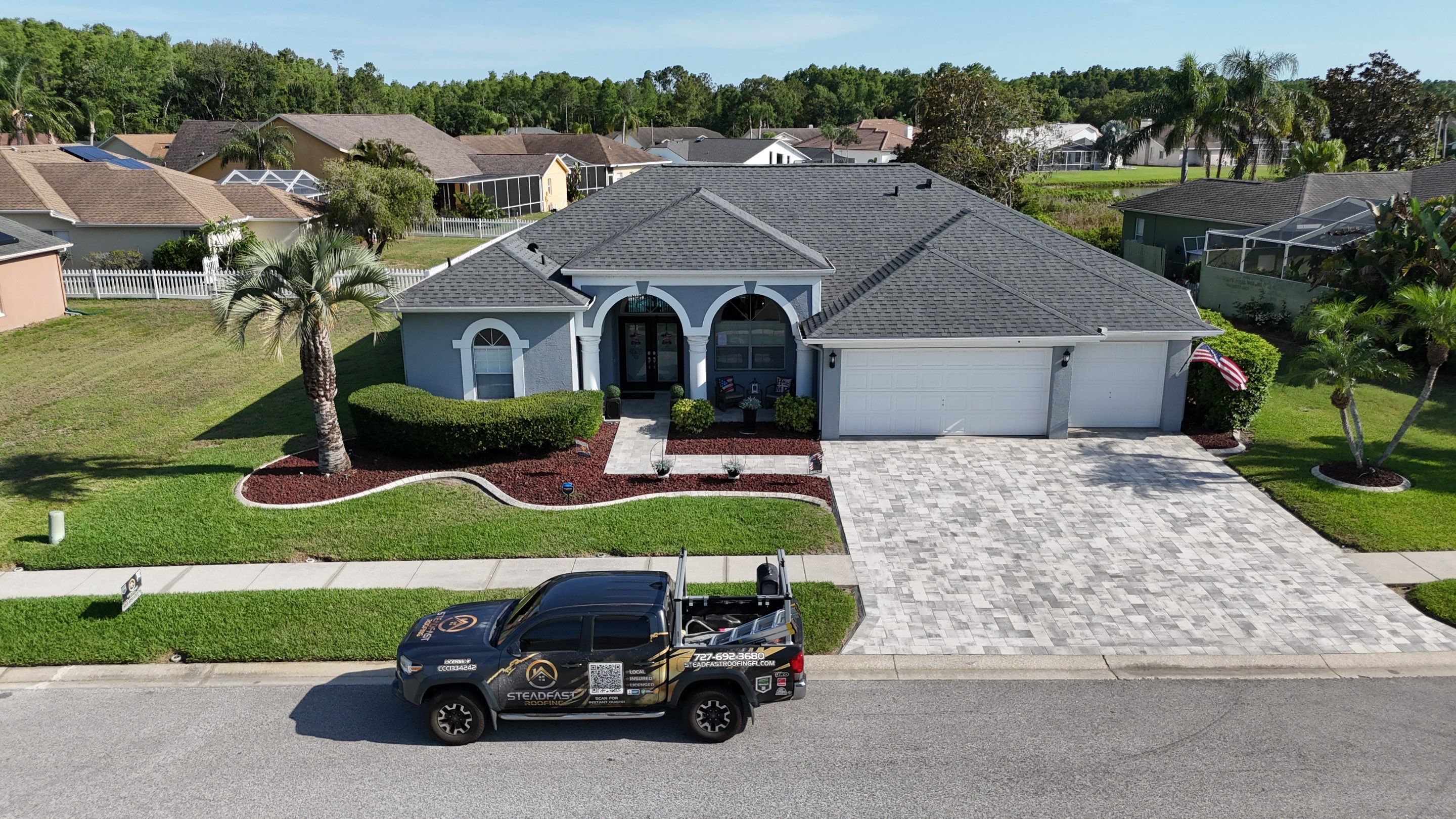 Roof Replacement in New Port Richey, FL. by Steadfast Roofing