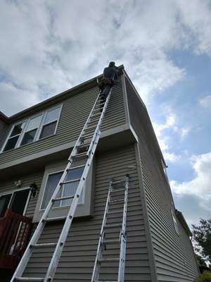 Turtle Shell gutter protection installation in Plainfield, IL 60585, photograph 22