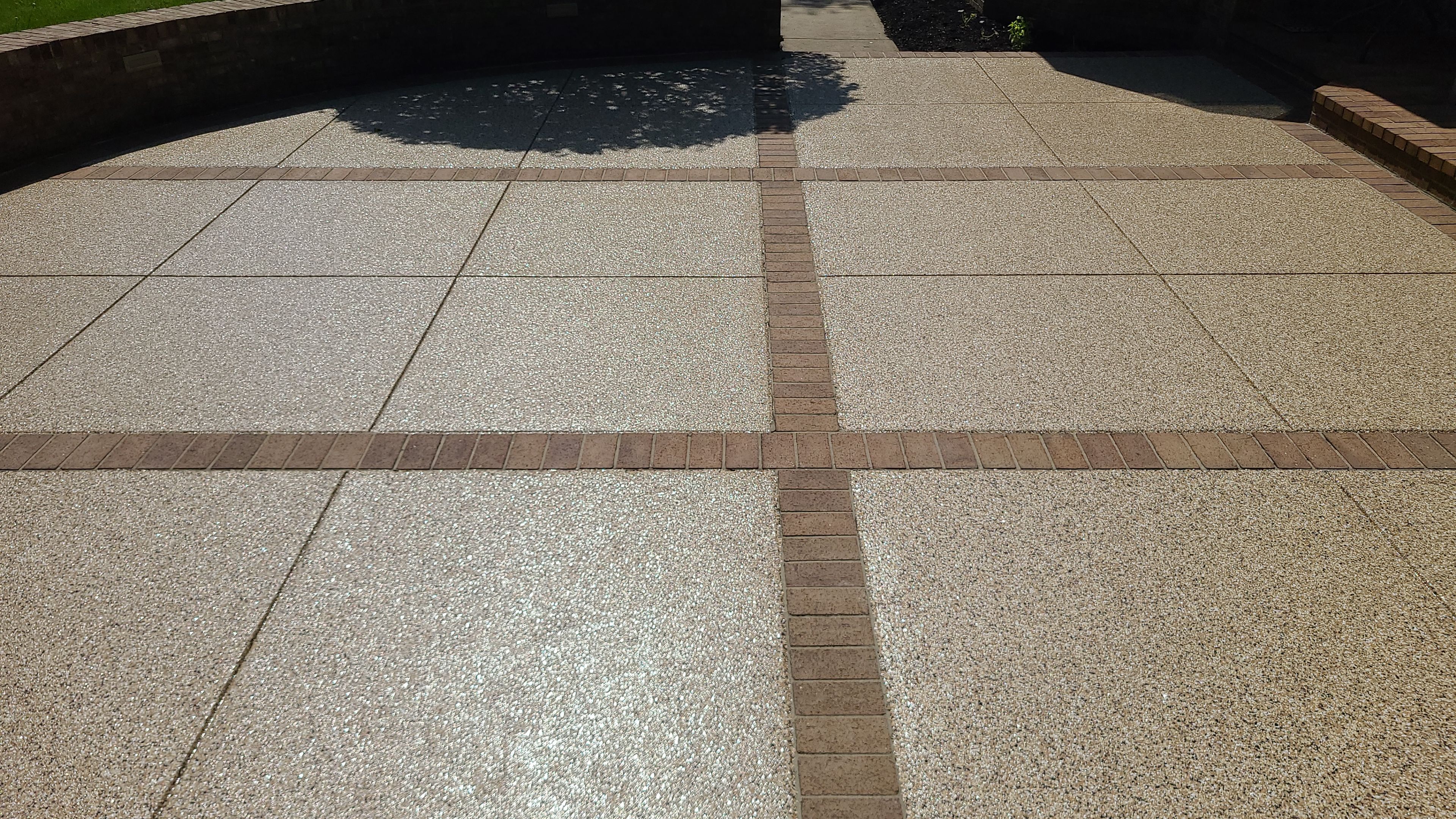 Patio in Sandstone - Hermitage, PA by Alexander Concrete Coatings