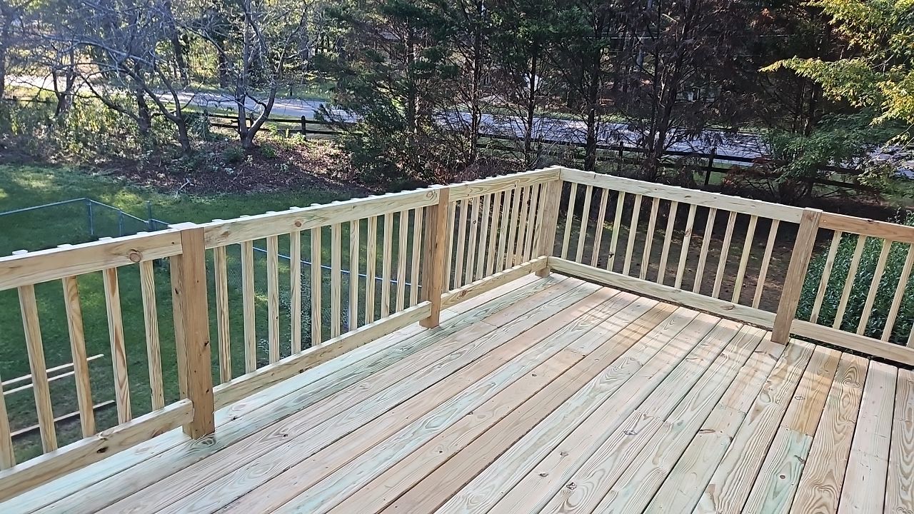 Split Rail Trail - Deck Installation  by Pillar and Pine