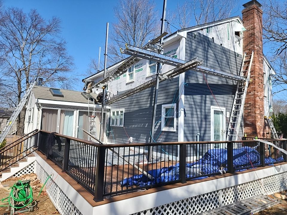 Deck and Sidin in Milford, MA by UBrothers Construction