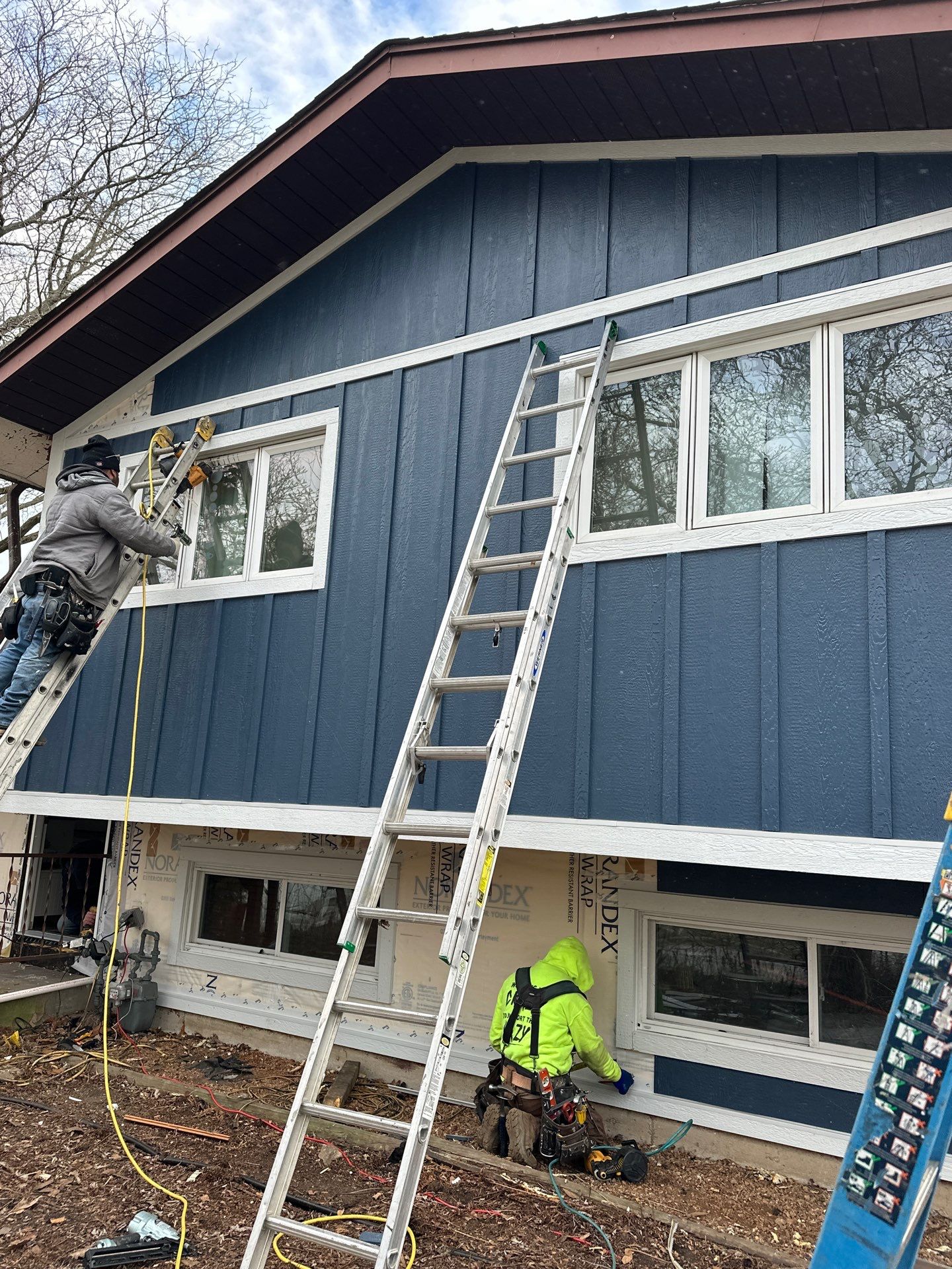 Siding Installation using LP Smartside  by Perfect Exteriors Inc. 