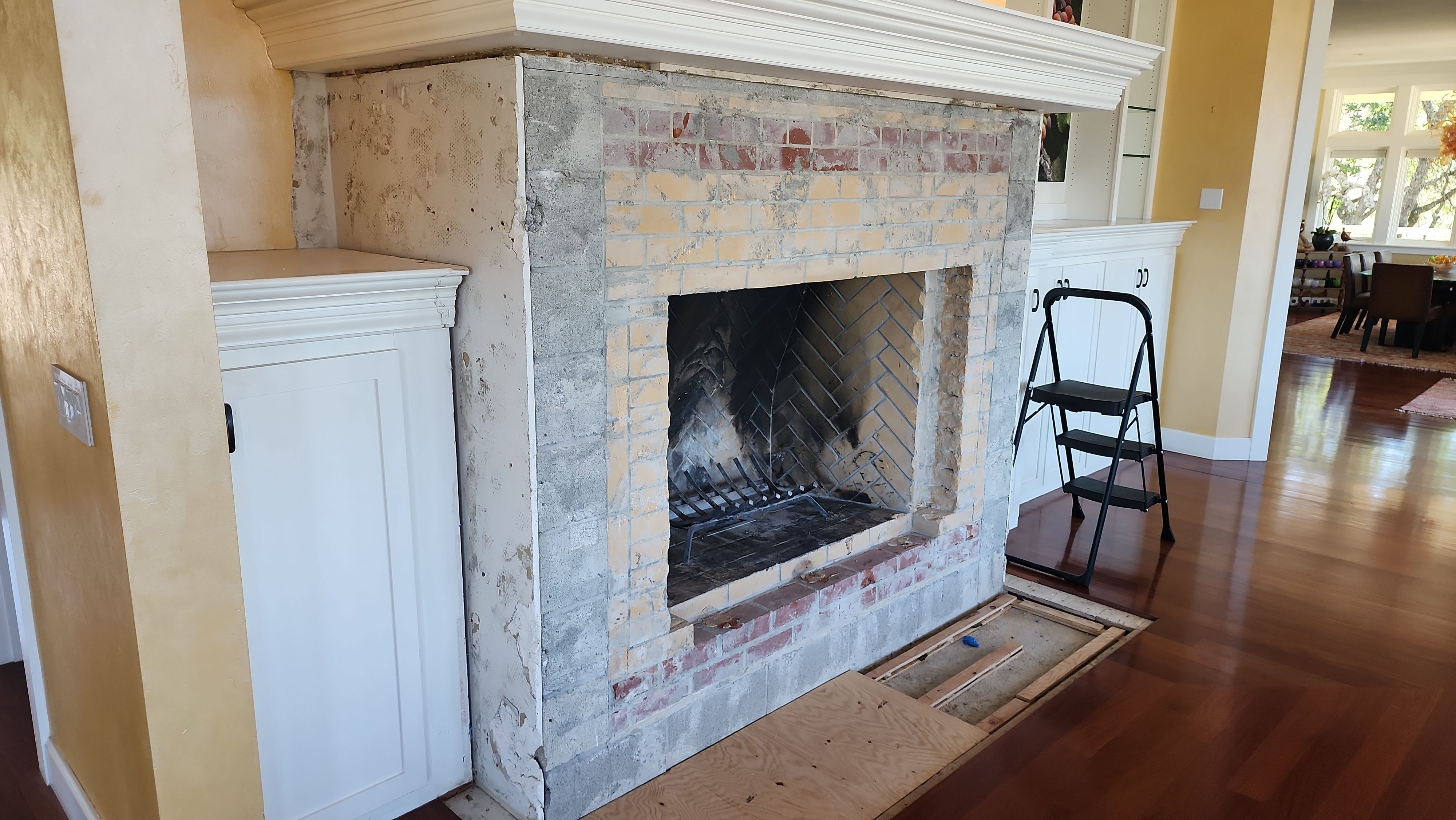 Backlit Stone On A Fireplace by S.Y. Electric Inc.