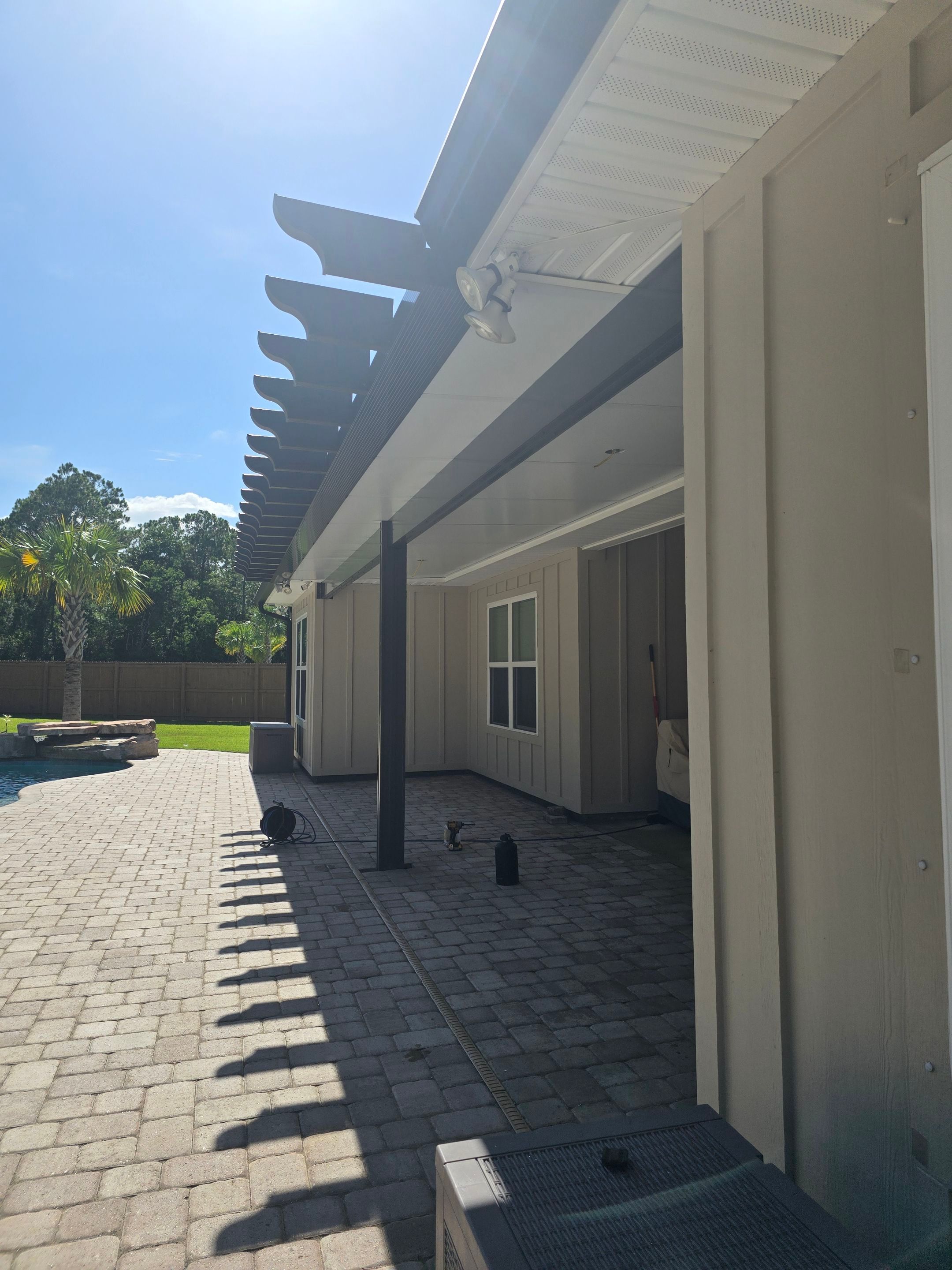 Patio Cover using Colorbeam by Titan Sunrooms
