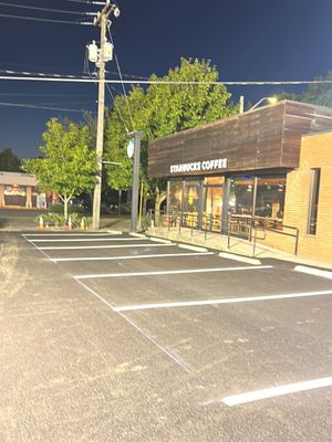 Starbuck's Seattle | Asphalt Parking Lot Repair & Striping