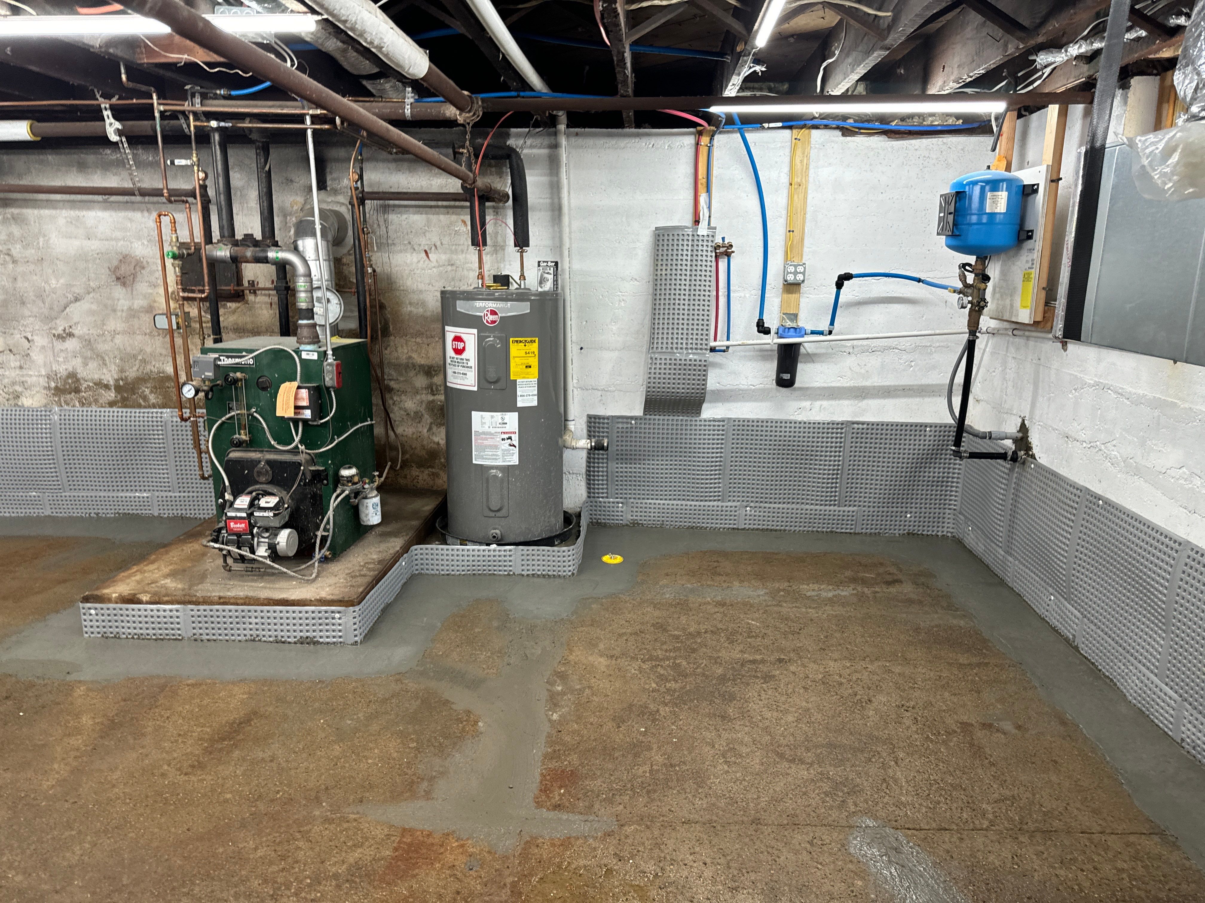 Interior French Drain Boonton NJ by Pure Service Pro, LLC 
