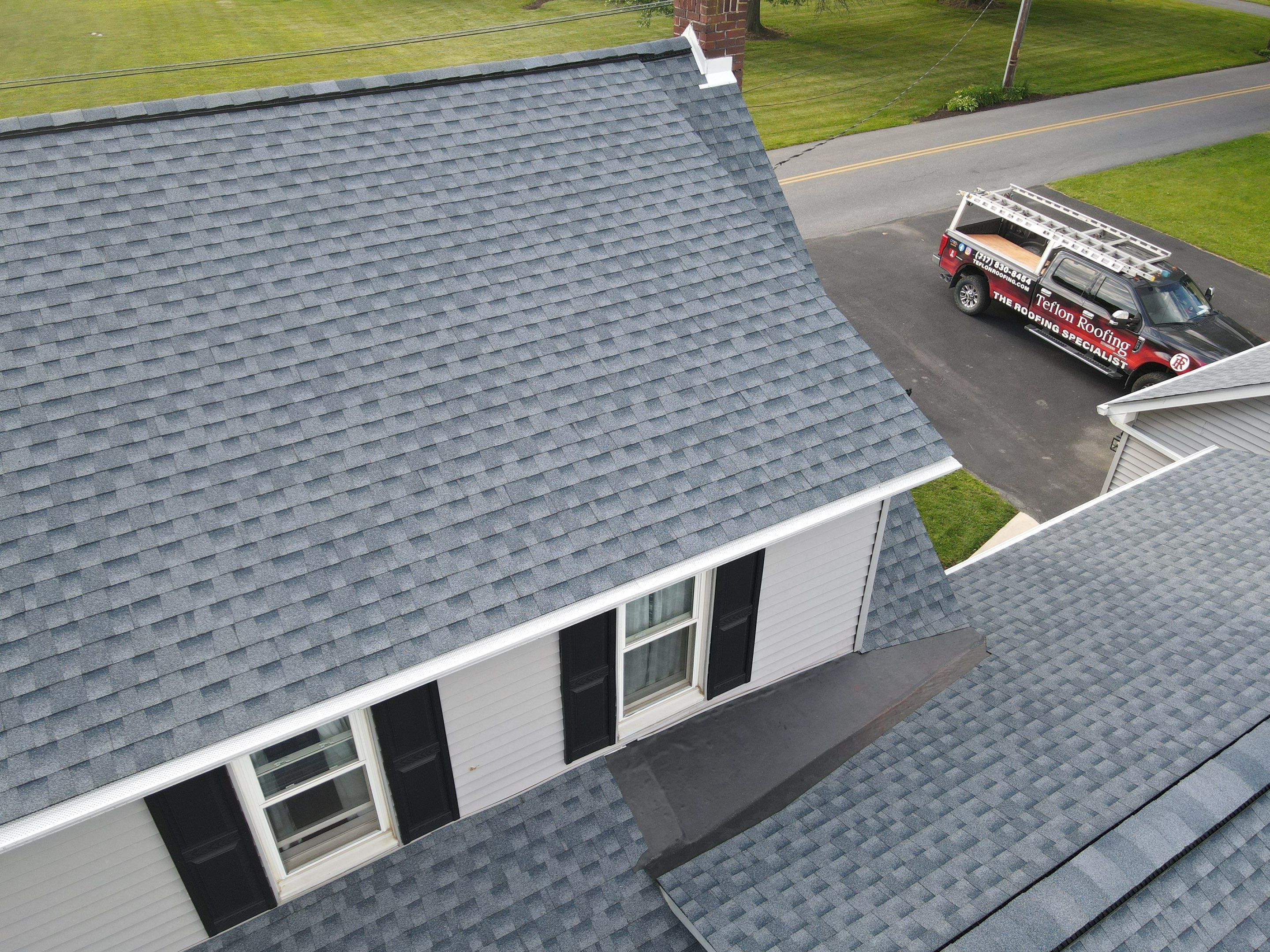 Biscayne Blue Architectural Shingle Install  by Teflon Roofing