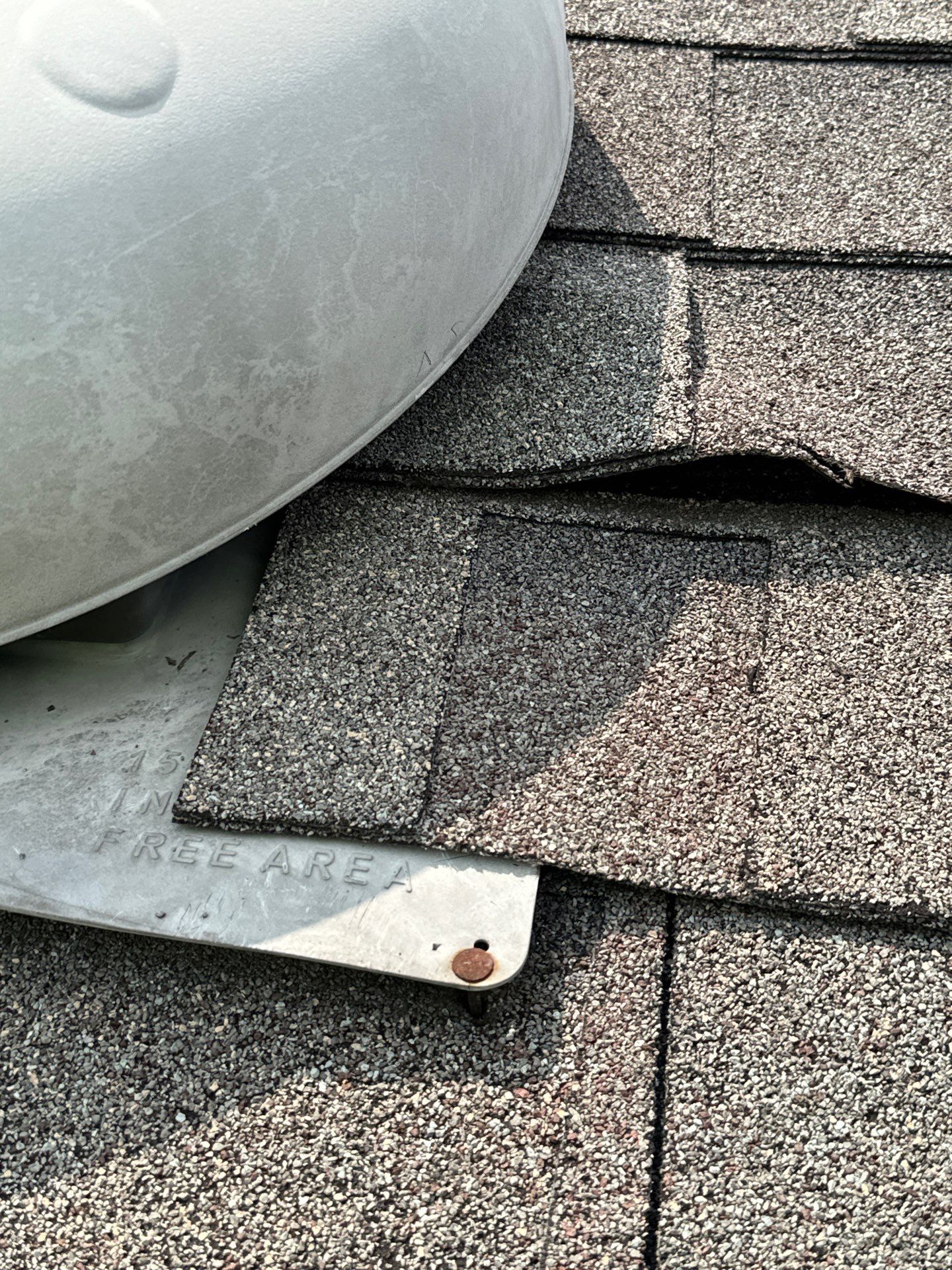 Hail Damage using Owen's Corning Duration (Lifetime) Shingles by Roof Repair Company