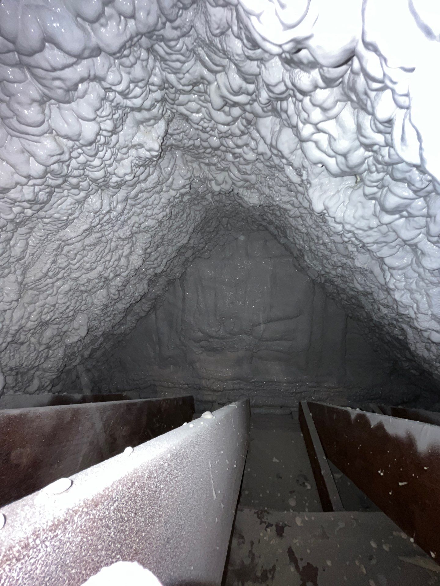 Attic Retrofit using open cell spray foam by NYS Foam & Energy