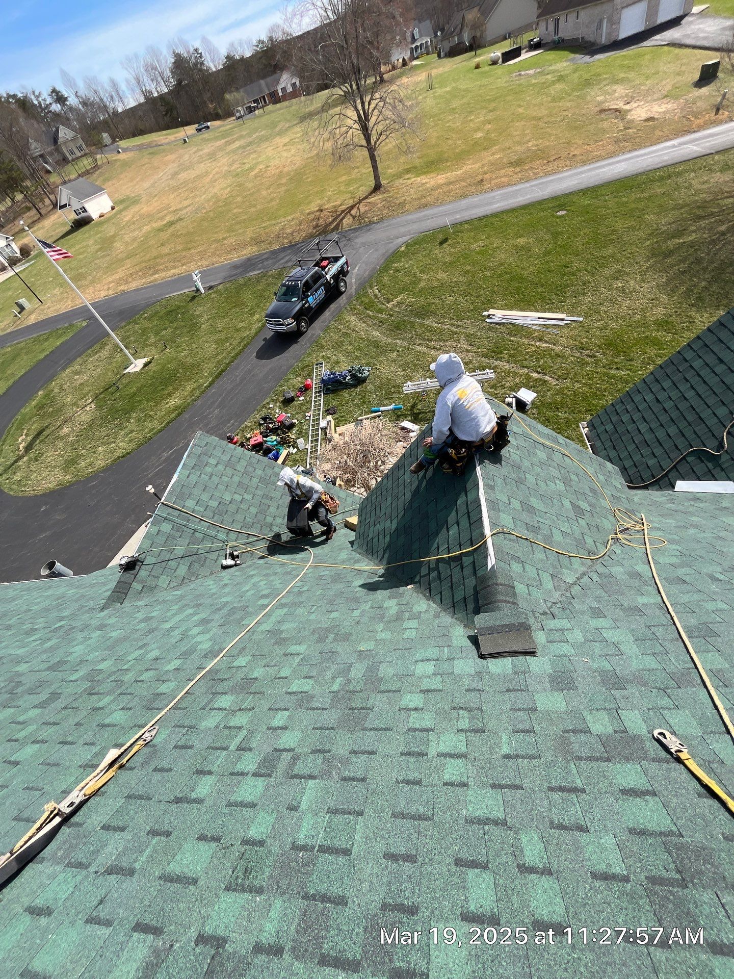 Residential Roofing Installation using Certainteed Landmark Pro Shingles by Fahey Roofing + Contracting
