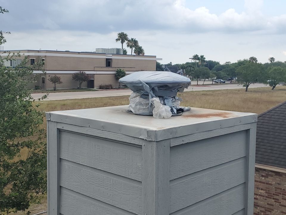 Chimney Cap & Chase Replacement using Custom Fabricated Steel by Lighthouse Roofing