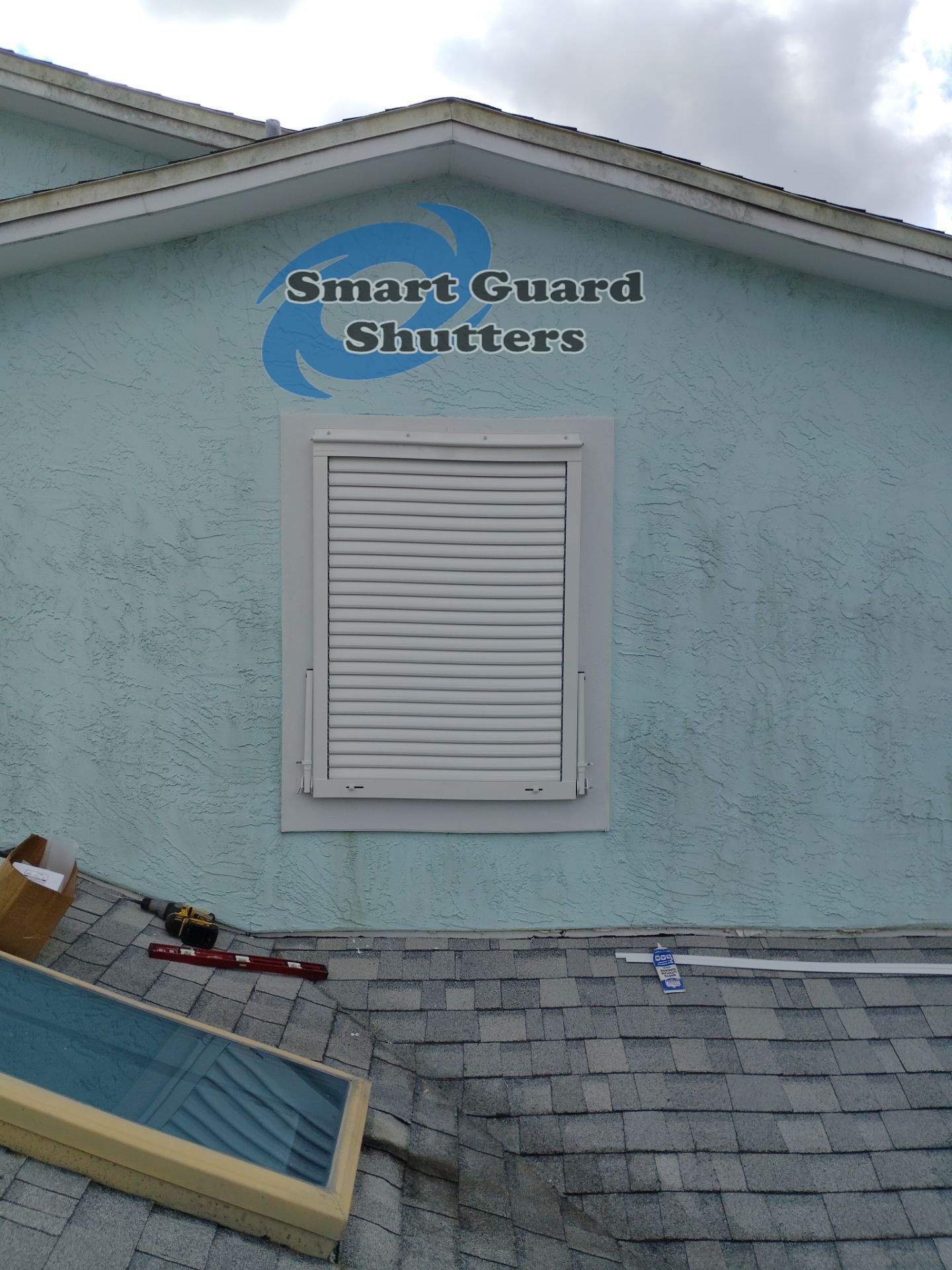 Hurricane Protection in White by Smart Guard Shutters
