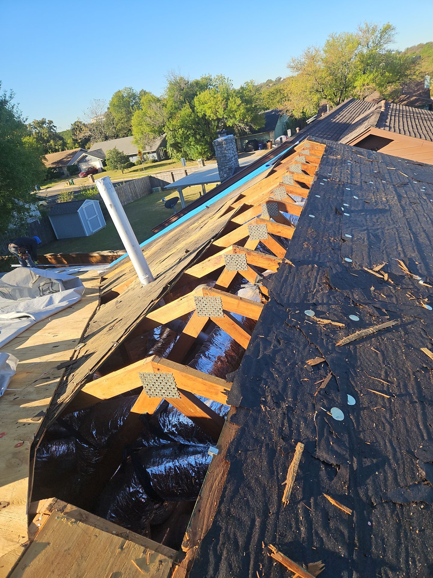 Residential Roof Replacement using TAMKO - Titan - Rustic Slate by Action Exteriors Austin