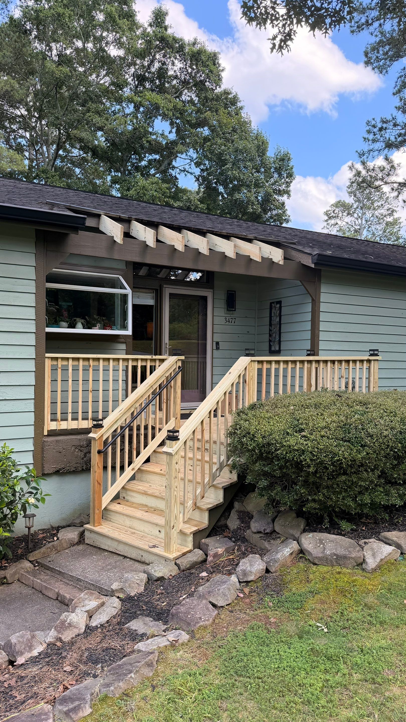 Custom Deck Construction and Exterior House Painting in Marietta by Swift Home Renovations