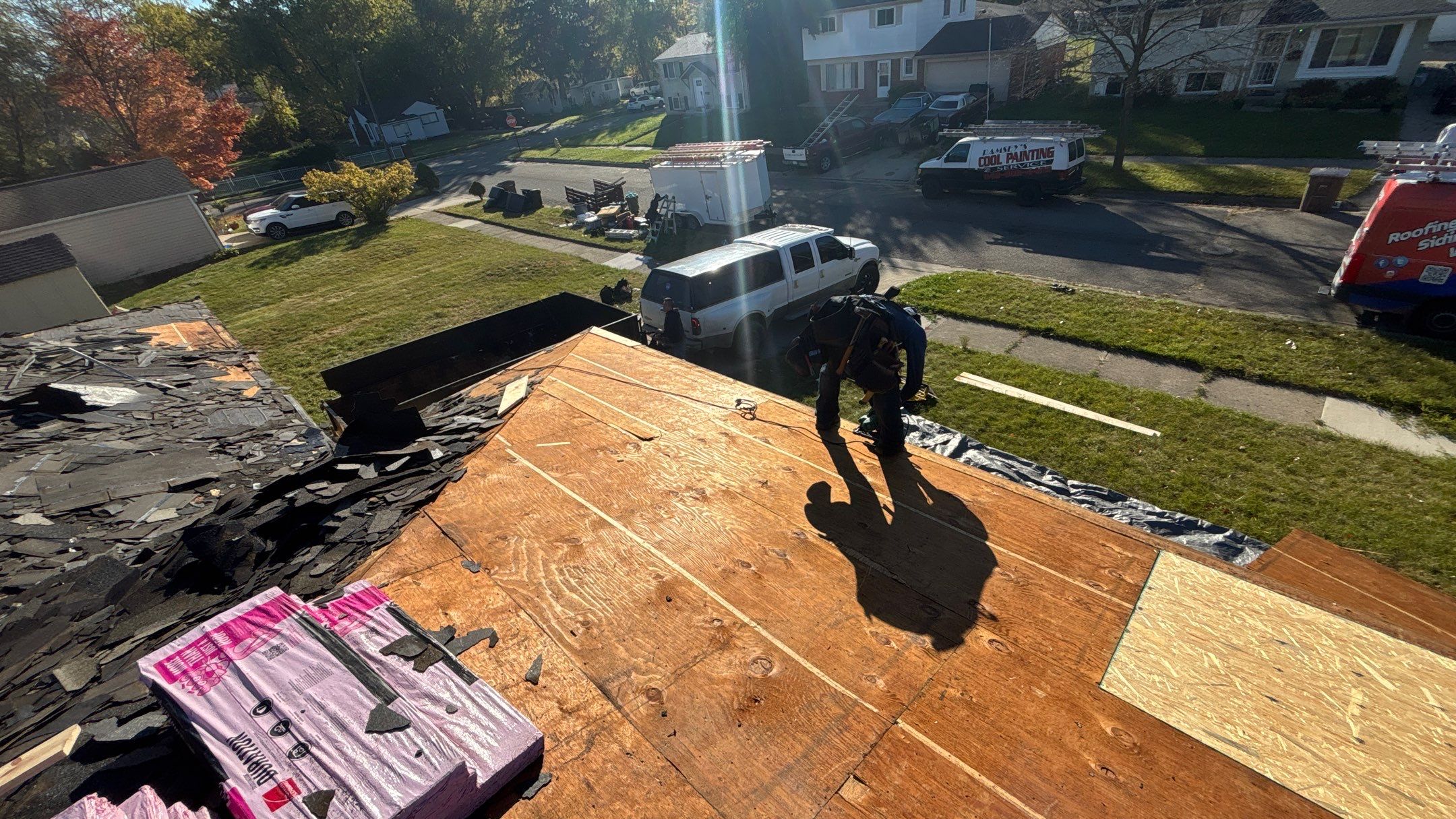 Roof Replacement using Owens Corning Brownwood by 180 Contractors