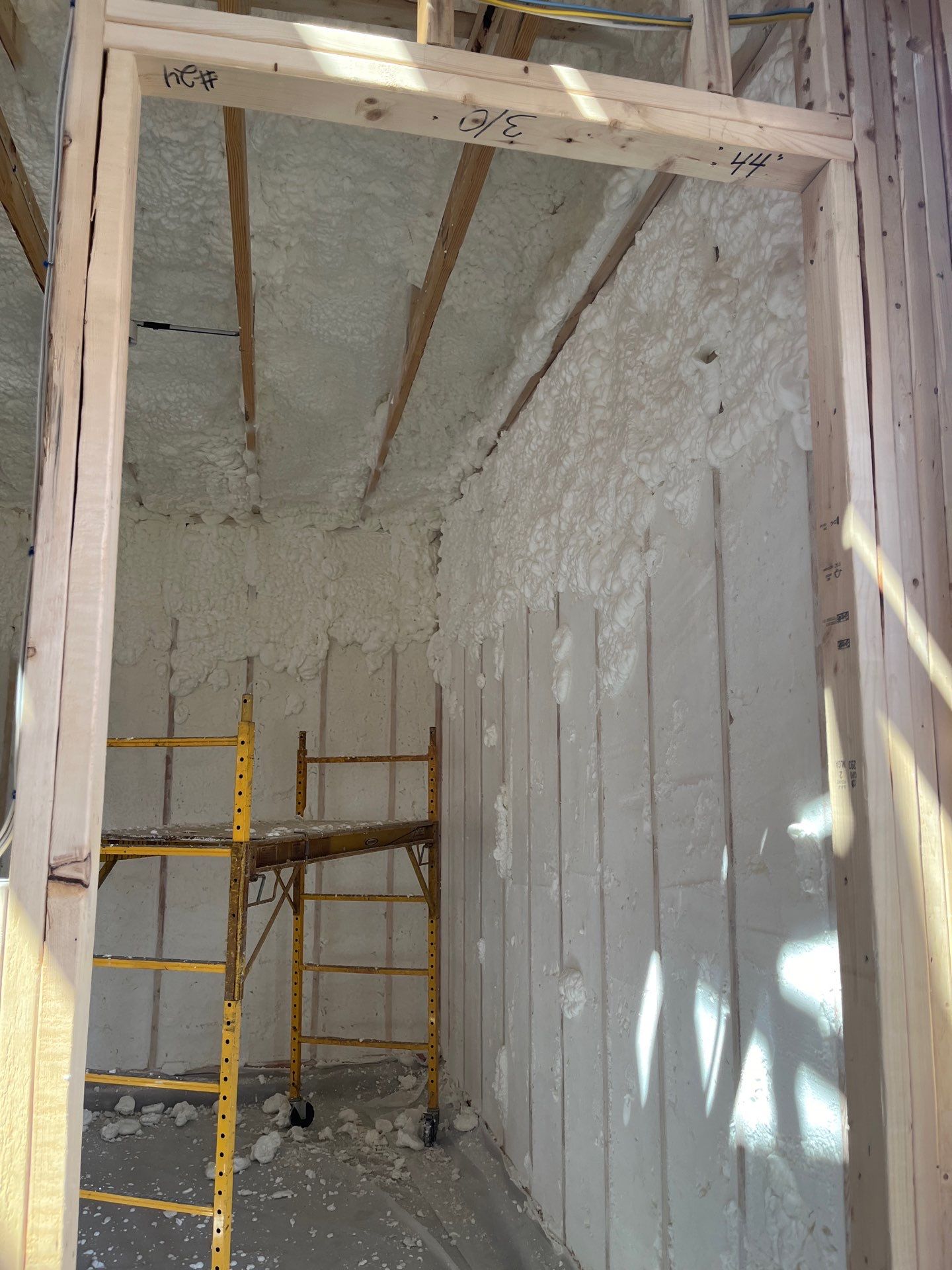 New Construction using open cell spray foam by NYS Foam & Energy