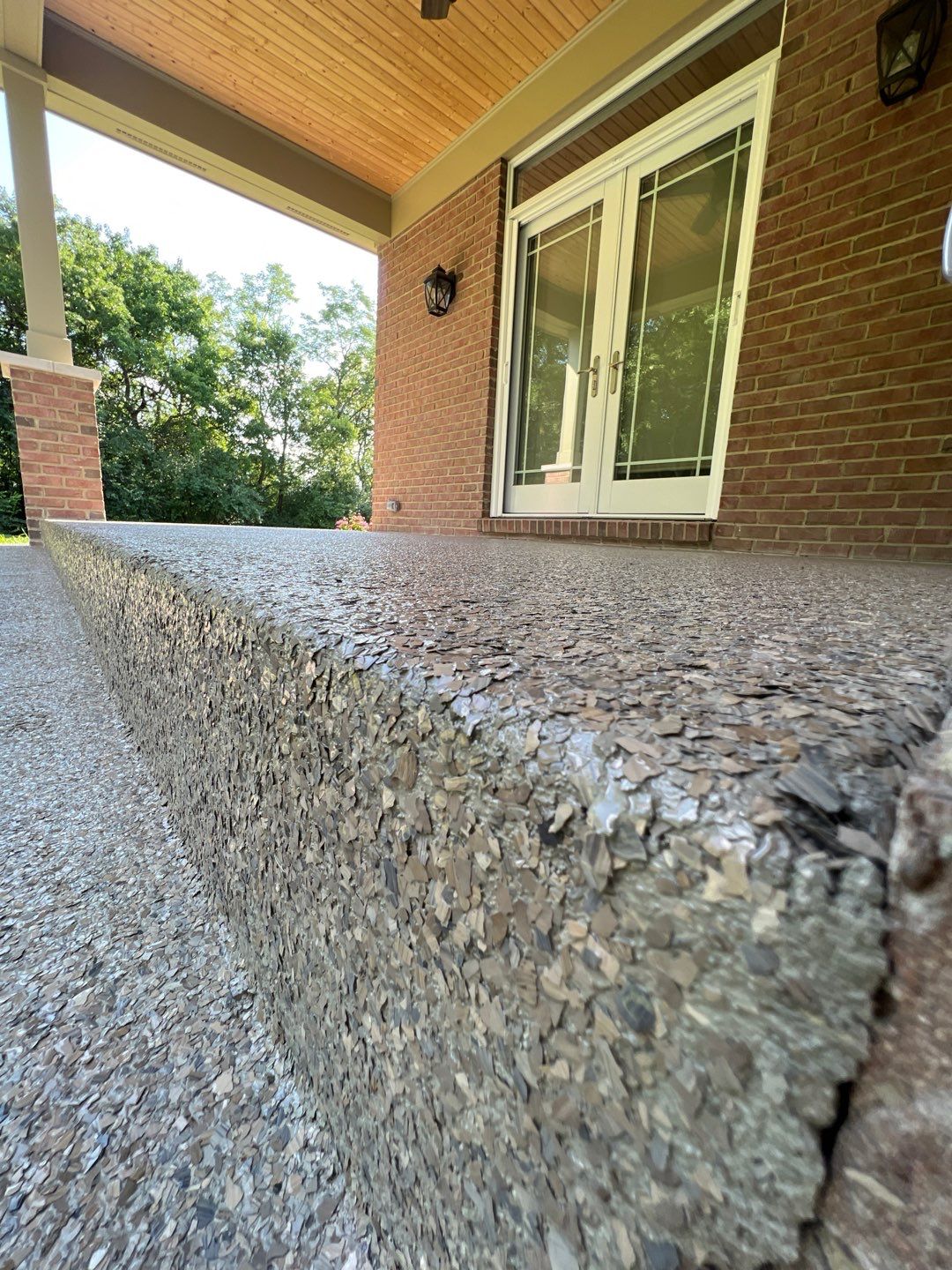Patio Installation using Flint by Your1DayFloor.com