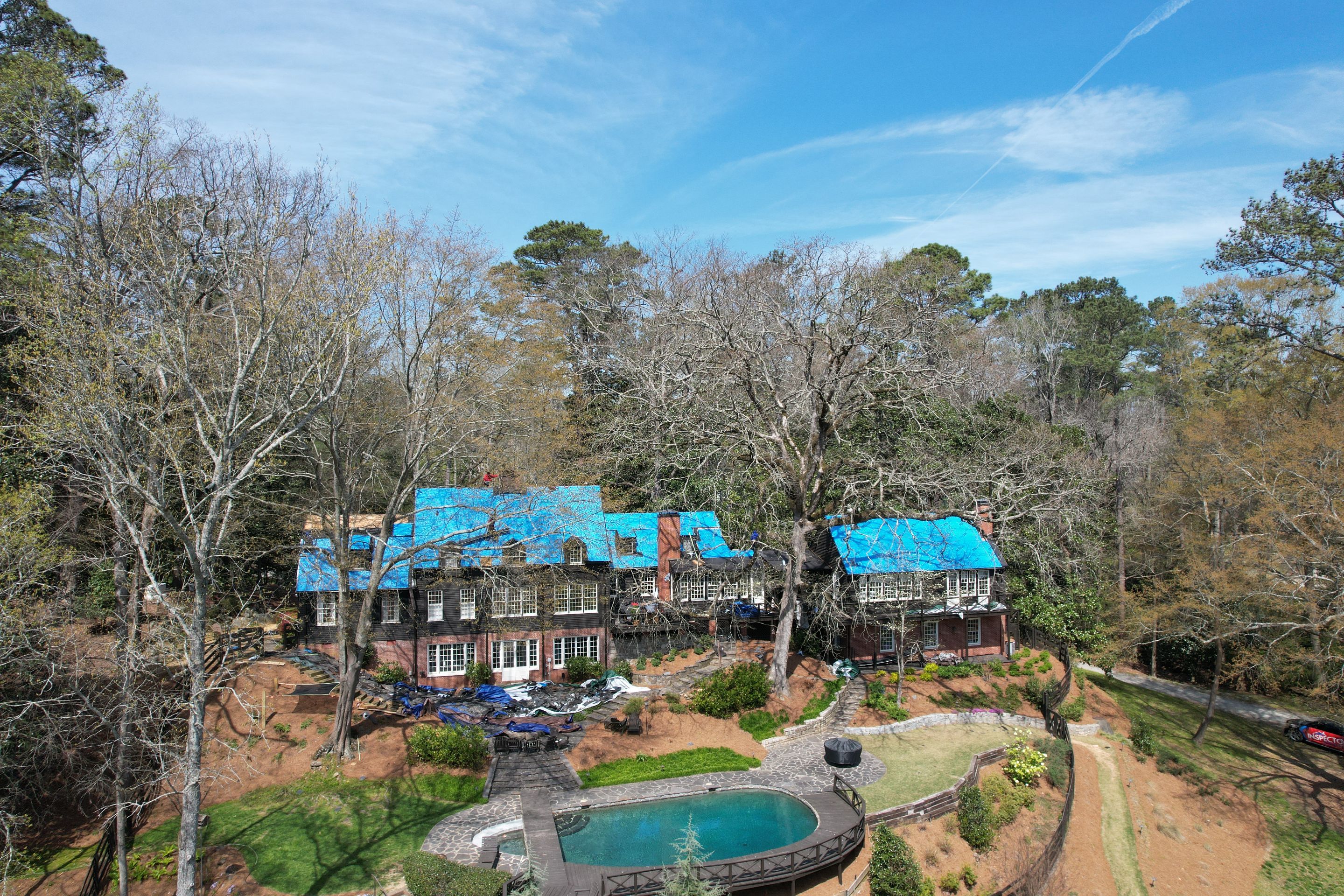 Residential Roofing Installation using Da Vinci Slate  by Inspector Roofing and Restoration